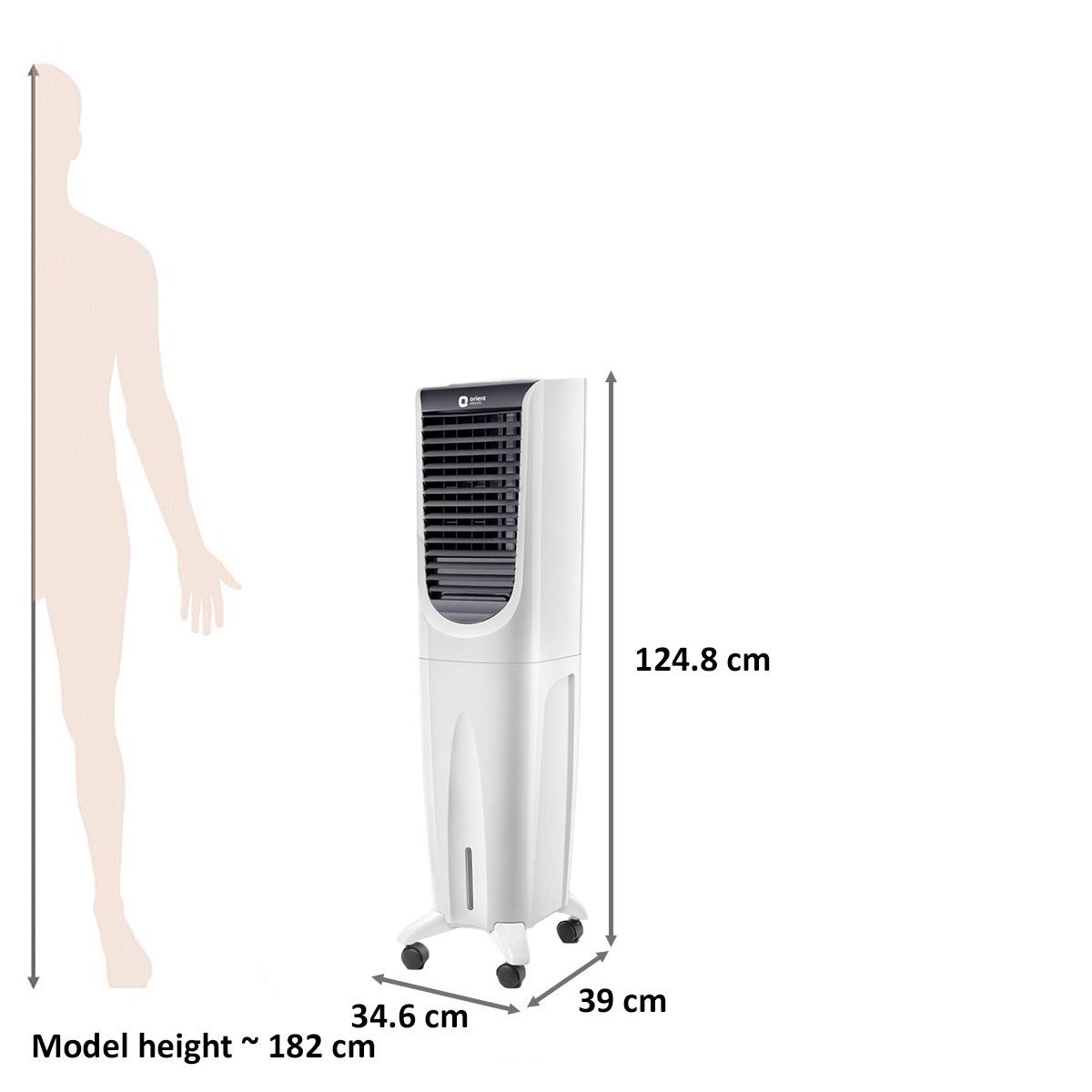 Orient Ultimo 40 Litres Tower Air Cooler (Prevents Mosquito Breeding, CT4002HR, White)_2