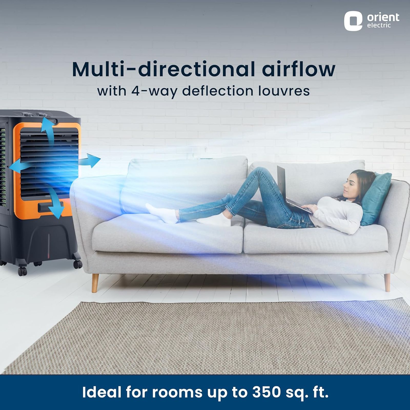 Orient Ultimo 50 Litres Desert Air Cooler with Aerofan Technology (Ice Chamber, Grey) Orient Ultimo 50 Litres Desert Air Cooler with Aerofan Technology (Ice Chamber, Grey)_14