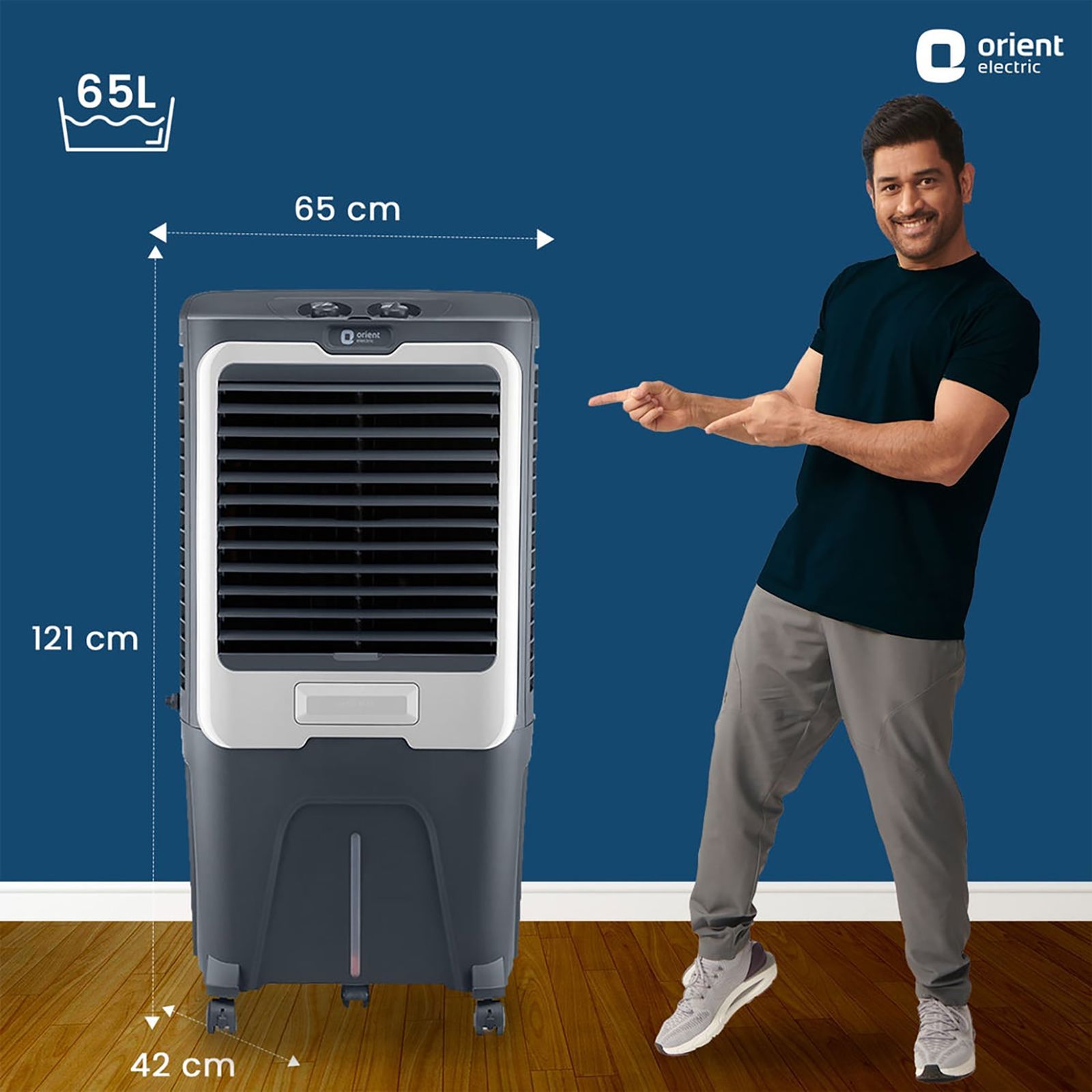 Orient Ultimo 65 Litres Desert Air Cooler with Aerofan Technology (Ice Chamber, Grey) Orient Ultimo 65 Litres Desert Air Cooler with Aerofan Technology (Ice Chamber, Grey)_13