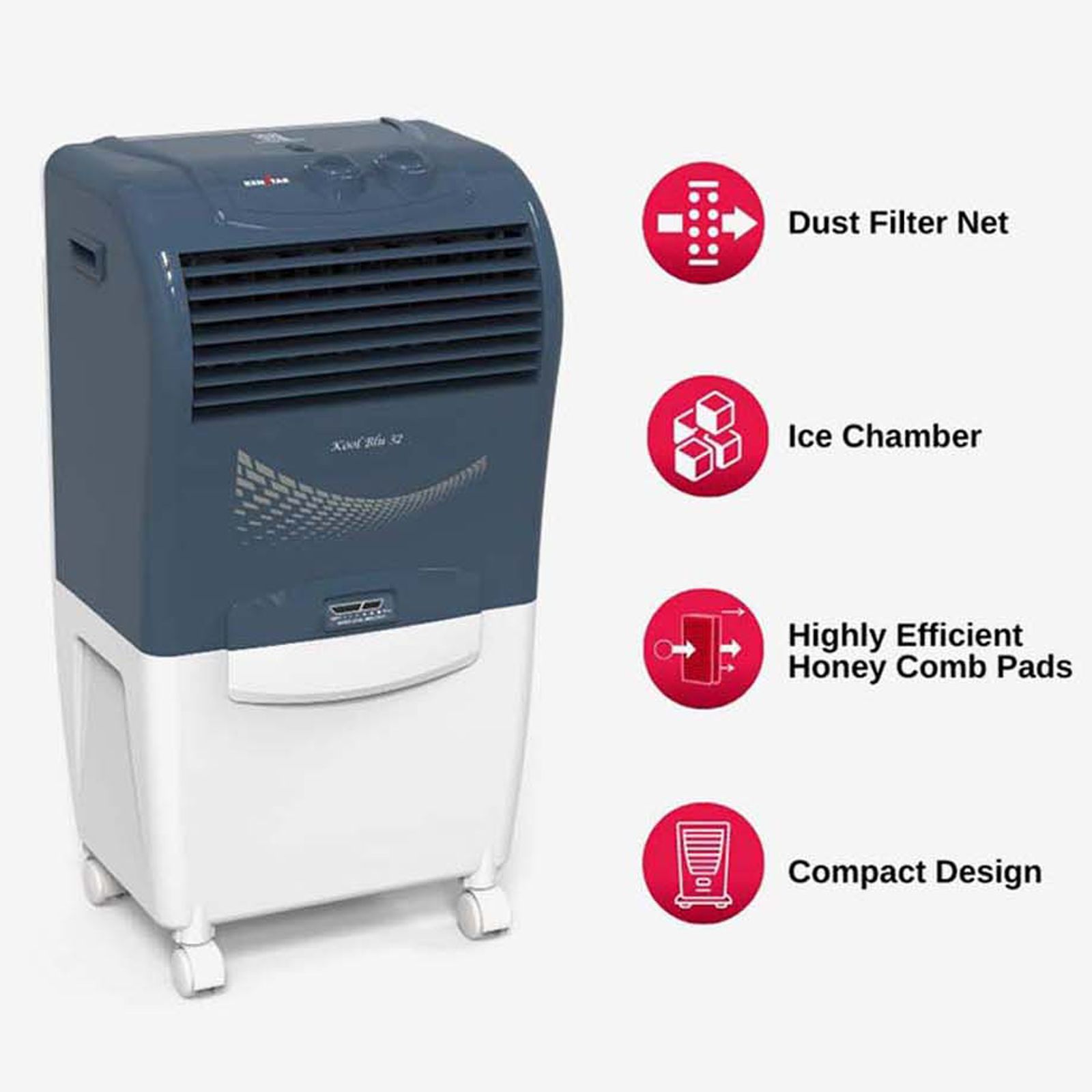 KENSTAR Kool Blu 20 Litres Personal Air Cooler (Inverter Compatible, KCLKOOBL020BMH-ECT, Blue)_7