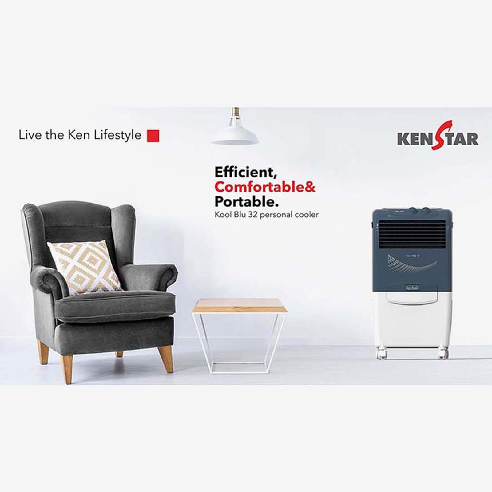 KENSTAR Kool Blu 20 Litres Personal Air Cooler (Inverter Compatible, KCLKOOBL020BMH-ECT, Blue)_9
