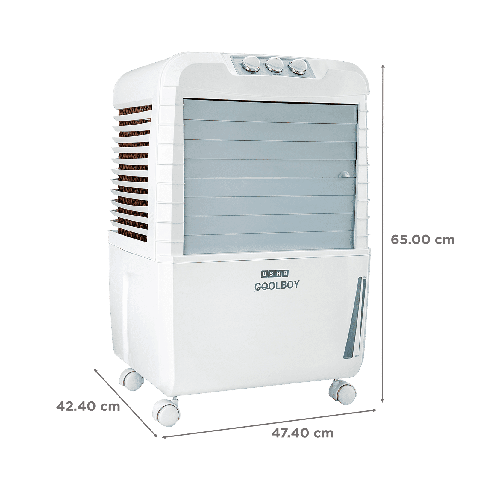 USHA COOLBOY 35 Litres Personal Air Cooler with Inverter Compatible (Thermal Overload Protection, White) USHA COOLBOY 35 Litres Personal Air Cooler with Inverter Compatible (Thermal Overload Protection, White)_2