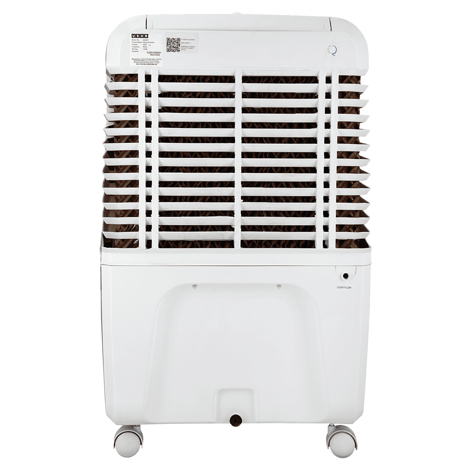 USHA COOLBOY 35 Litres Personal Air Cooler with Inverter Compatible (Thermal Overload Protection, White) USHA COOLBOY 35 Litres Personal Air Cooler with Inverter Compatible (Thermal Overload Protection, White)_7