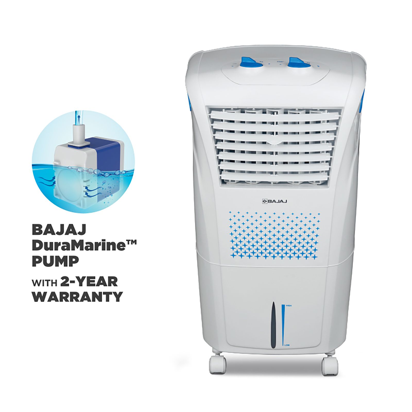BAJAJ Frio New 23 Litres Personal Air Cooler with Typhoon Blower Technology (Anti Bacterial Hexacool Master, White)_12