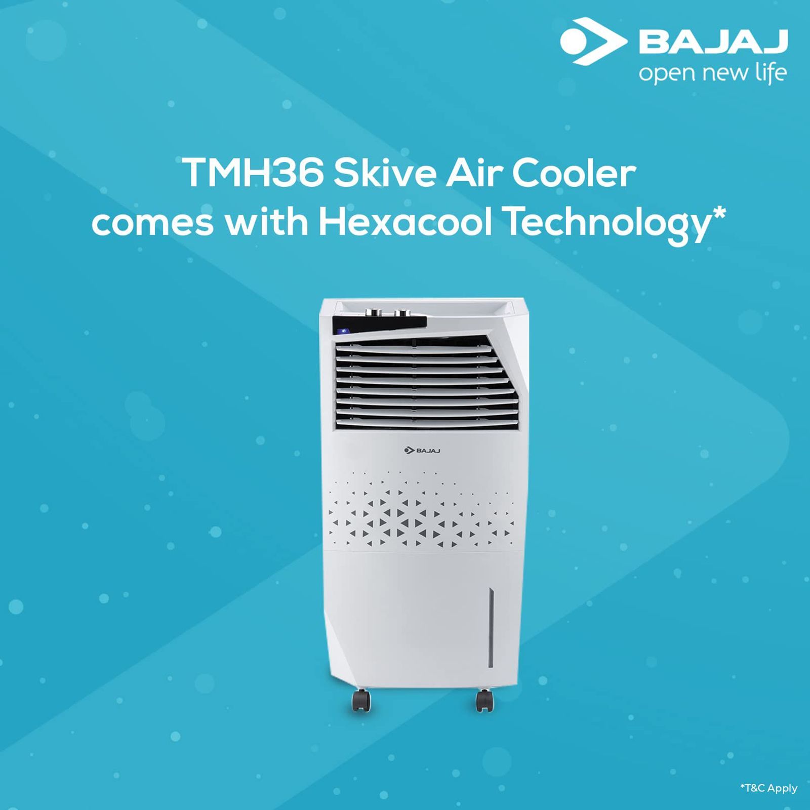 BAJAJ 36 Litres Tower Air Cooler (Anti-Bacterial Technology, TMH36 Skive, White) BAJAJ 36 Litres Tower Air Cooler (Anti-Bacterial Technology, TMH36 Skive, White)_7