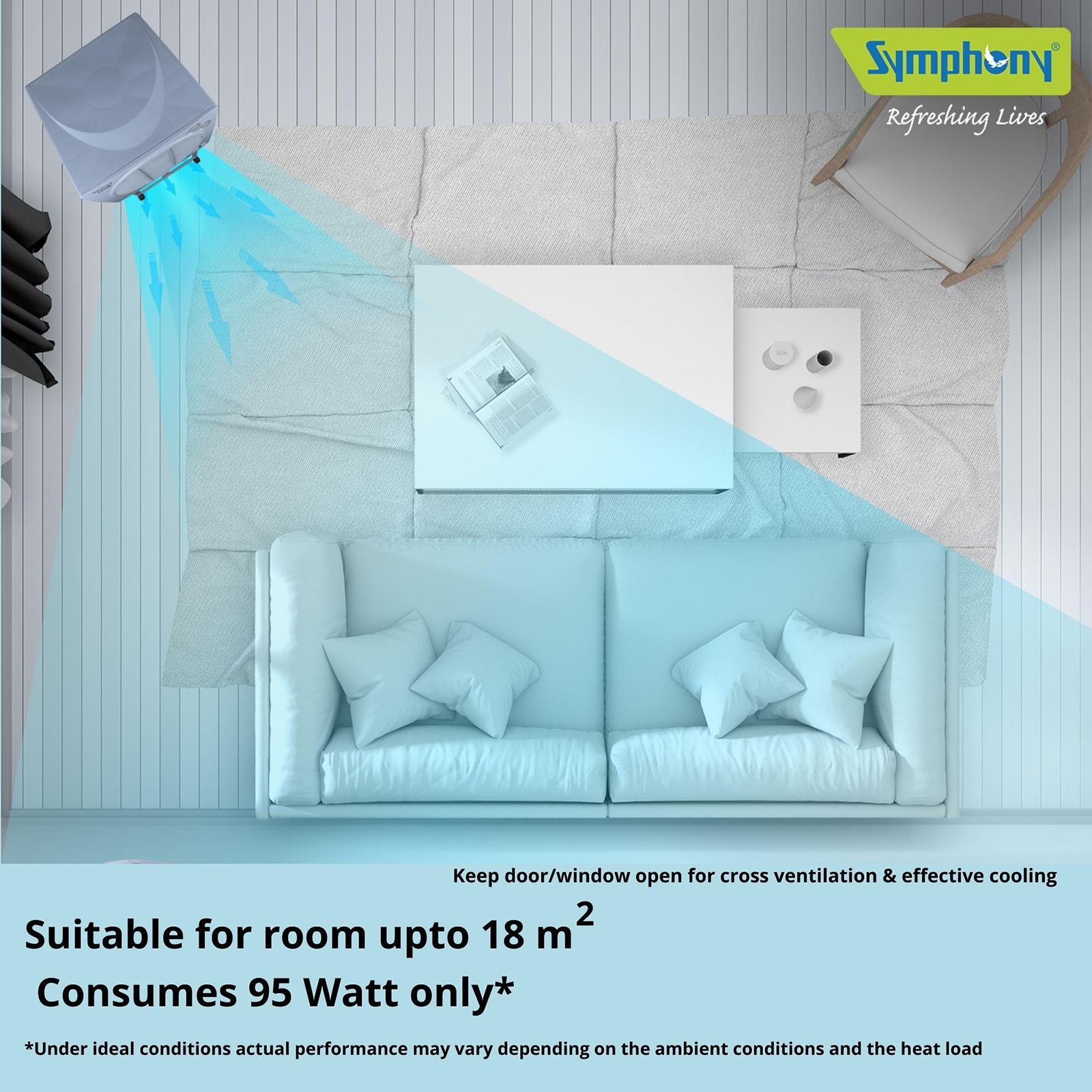 Symphony Sumo 40 XL 40 Litres Desert Air Cooler with Whisper-Quiet Operation (Cool Flow Dispenser, White)_14