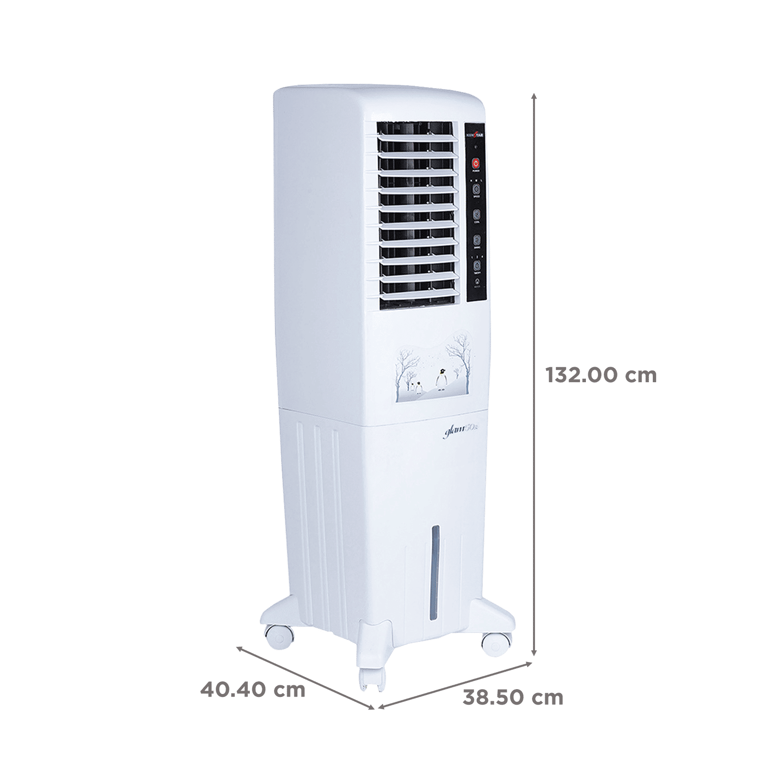 KENSTAR Glam HC RE 50 Litres Tower Air Cooler with Quadraflow Technology (Inverter Compatible, White) KENSTAR Glam HC RE 50 Litres Tower Air Cooler with Quadraflow Technology (Inverter Compatible, White)_2