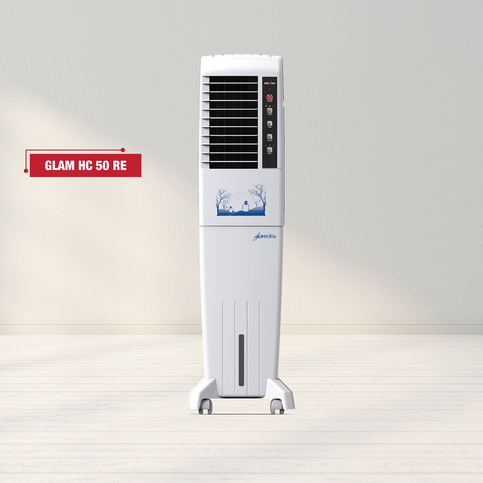 KENSTAR Glam HC RE 50 Litres Tower Air Cooler with Quadraflow Technology (Inverter Compatible, White) KENSTAR Glam HC RE 50 Litres Tower Air Cooler with Quadraflow Technology (Inverter Compatible, White)_20