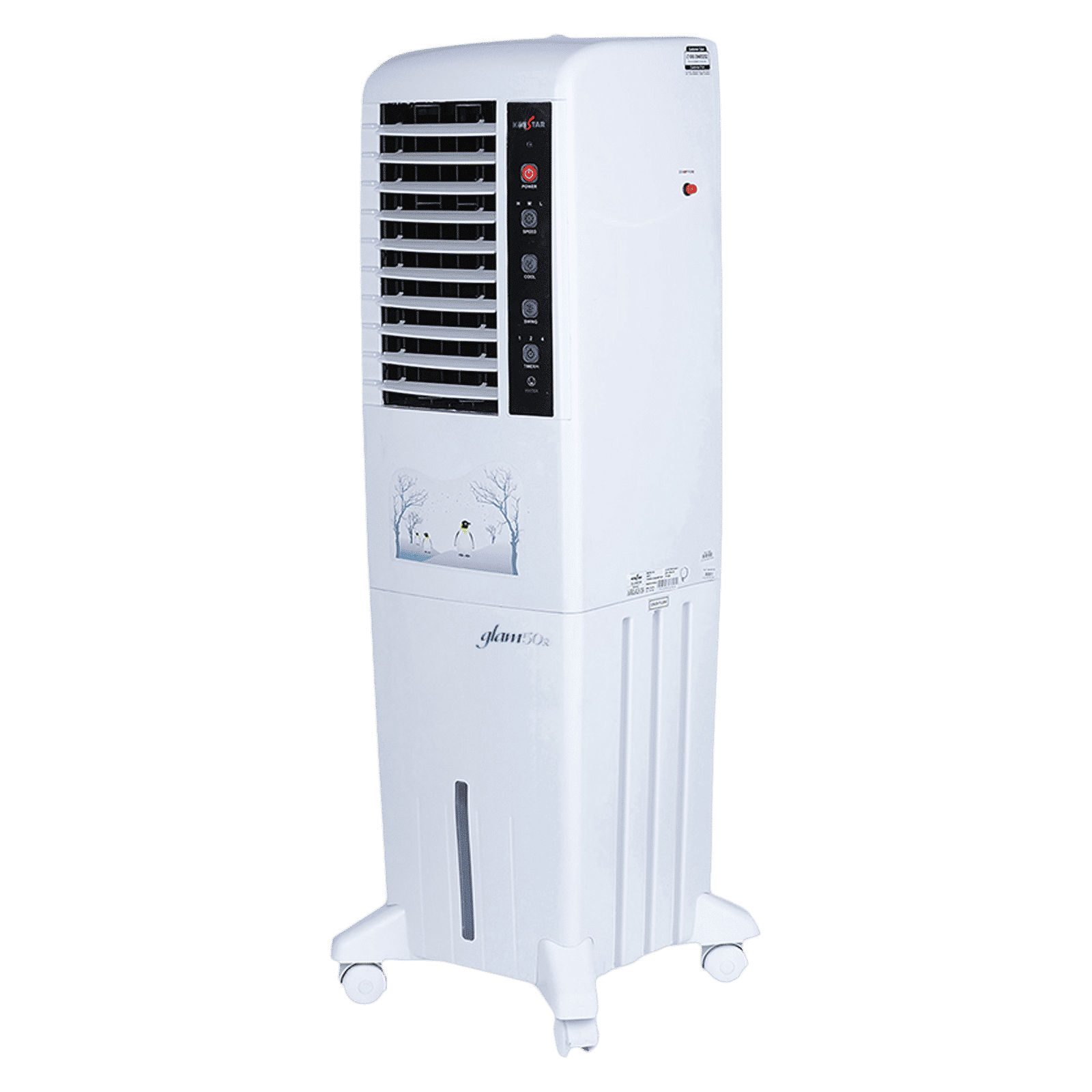 KENSTAR Glam HC RE 50 Litres Tower Air Cooler with Quadraflow Technology (Inverter Compatible, White) KENSTAR Glam HC RE 50 Litres Tower Air Cooler with Quadraflow Technology (Inverter Compatible, White)_8