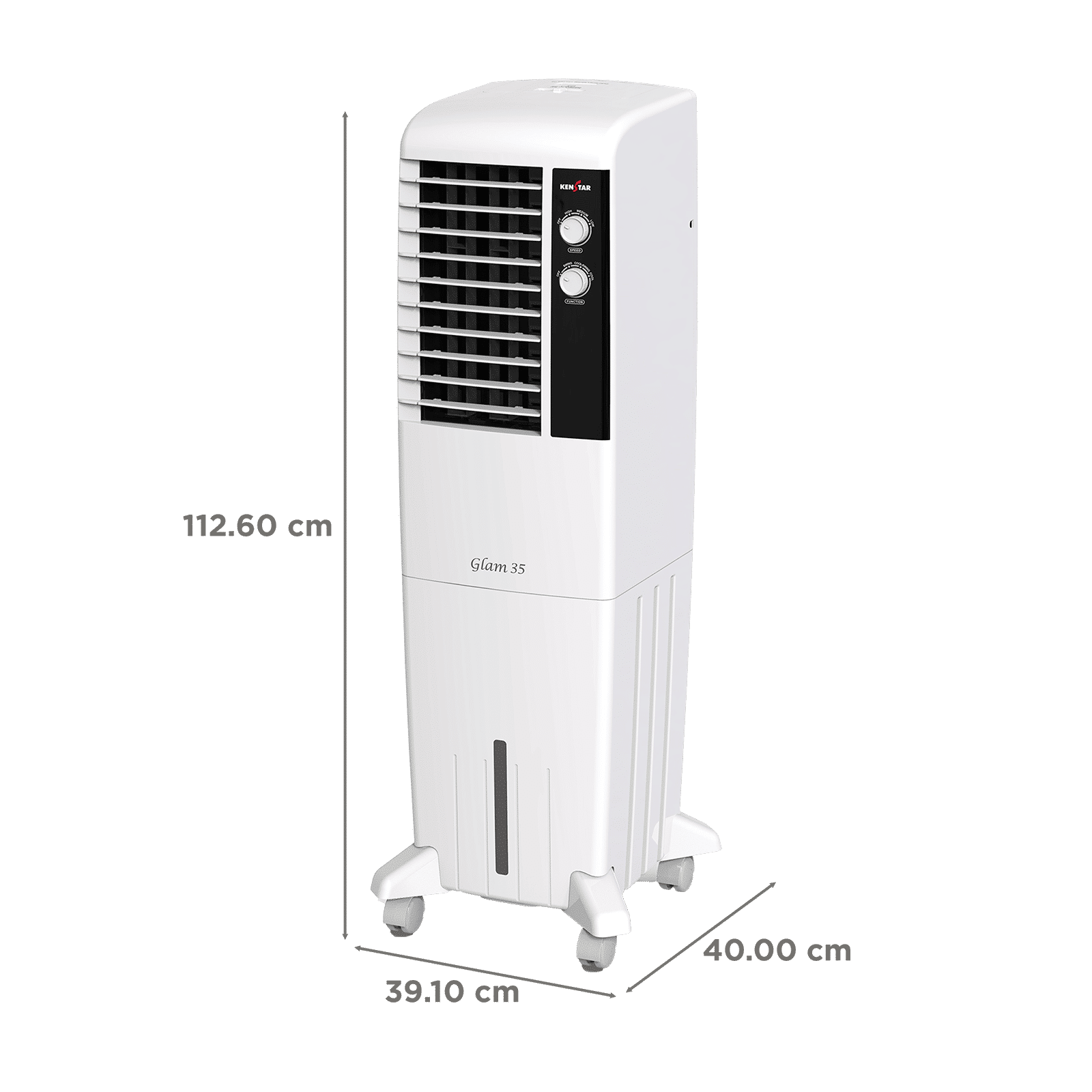 KENSTAR GLAM 35 Litres Tower Air Cooler (Inverter Compatible, KCLGLMWH035BMH-ELM, White) KENSTAR GLAM 35 Litres Tower Air Cooler (Inverter Compatible, KCLGLMWH035BMH-ELM, White)_2