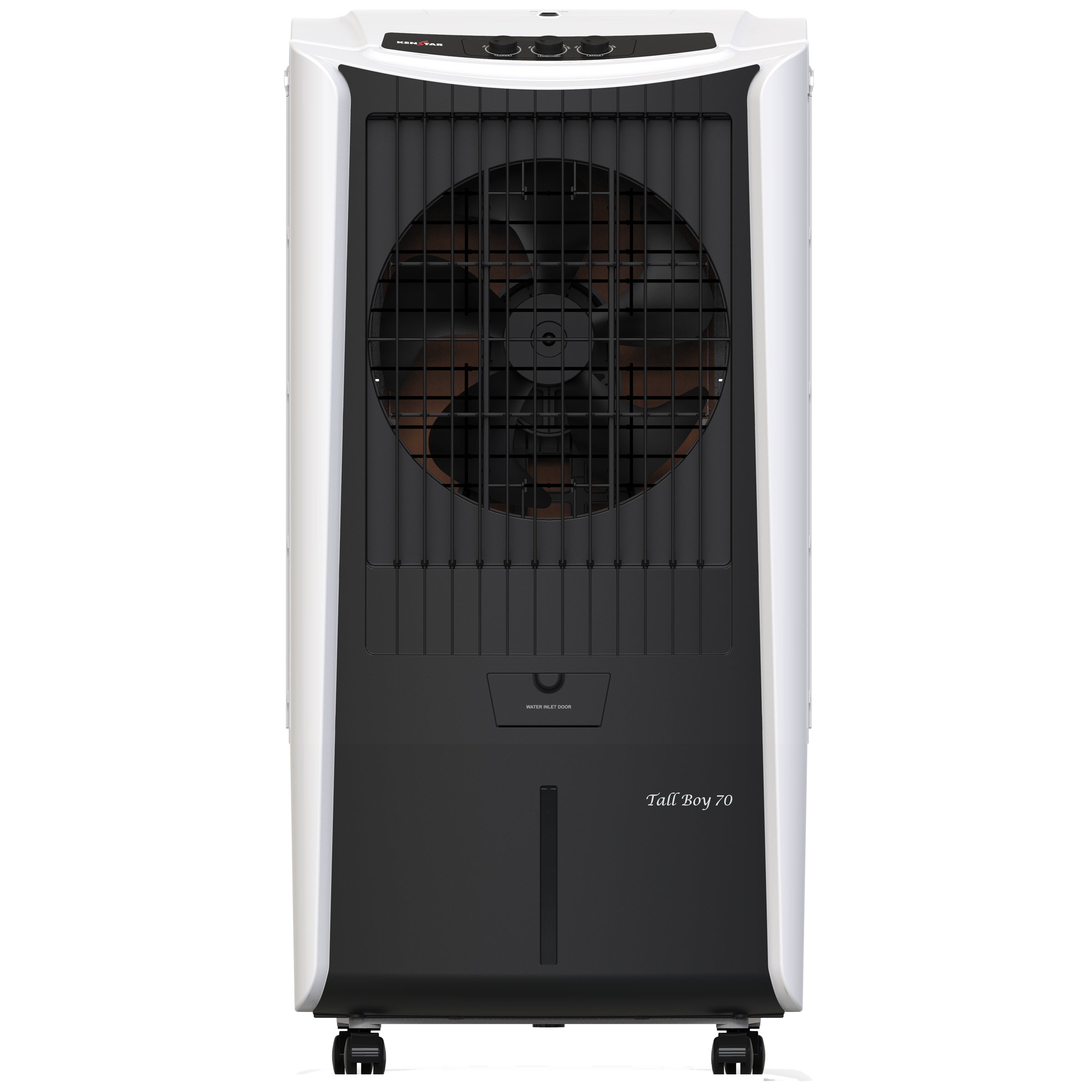 KENSTAR TALLBOY HC 70 Litres Desert Air Cooler (Honeycomb Cooling Technology, KCLTLBBK070FMH-ESV, Black & White)_1