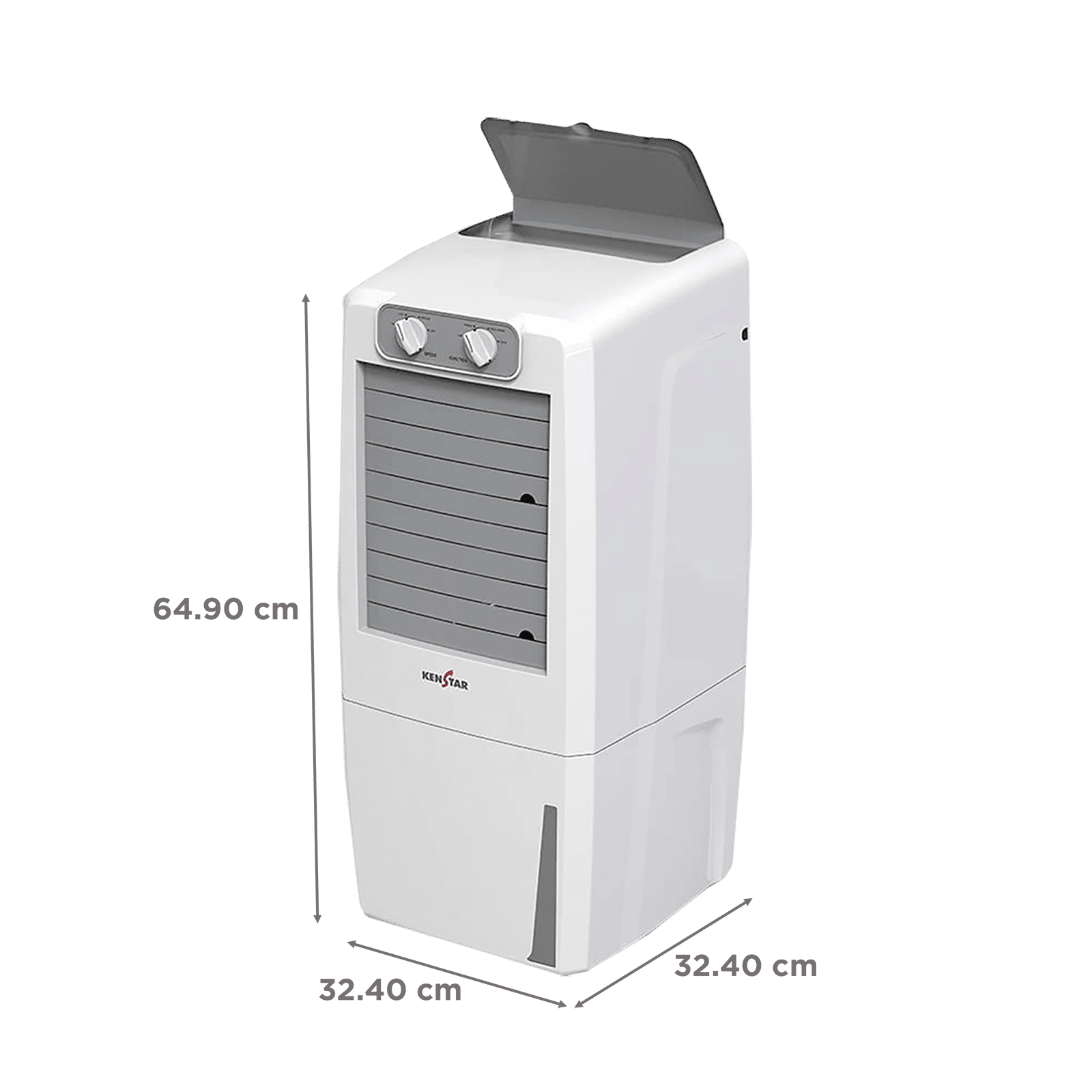 KENSTAR NIX 12 Litres Portable Air Cooler with Inverter Compatible (Quadraflow Technology, White)_2