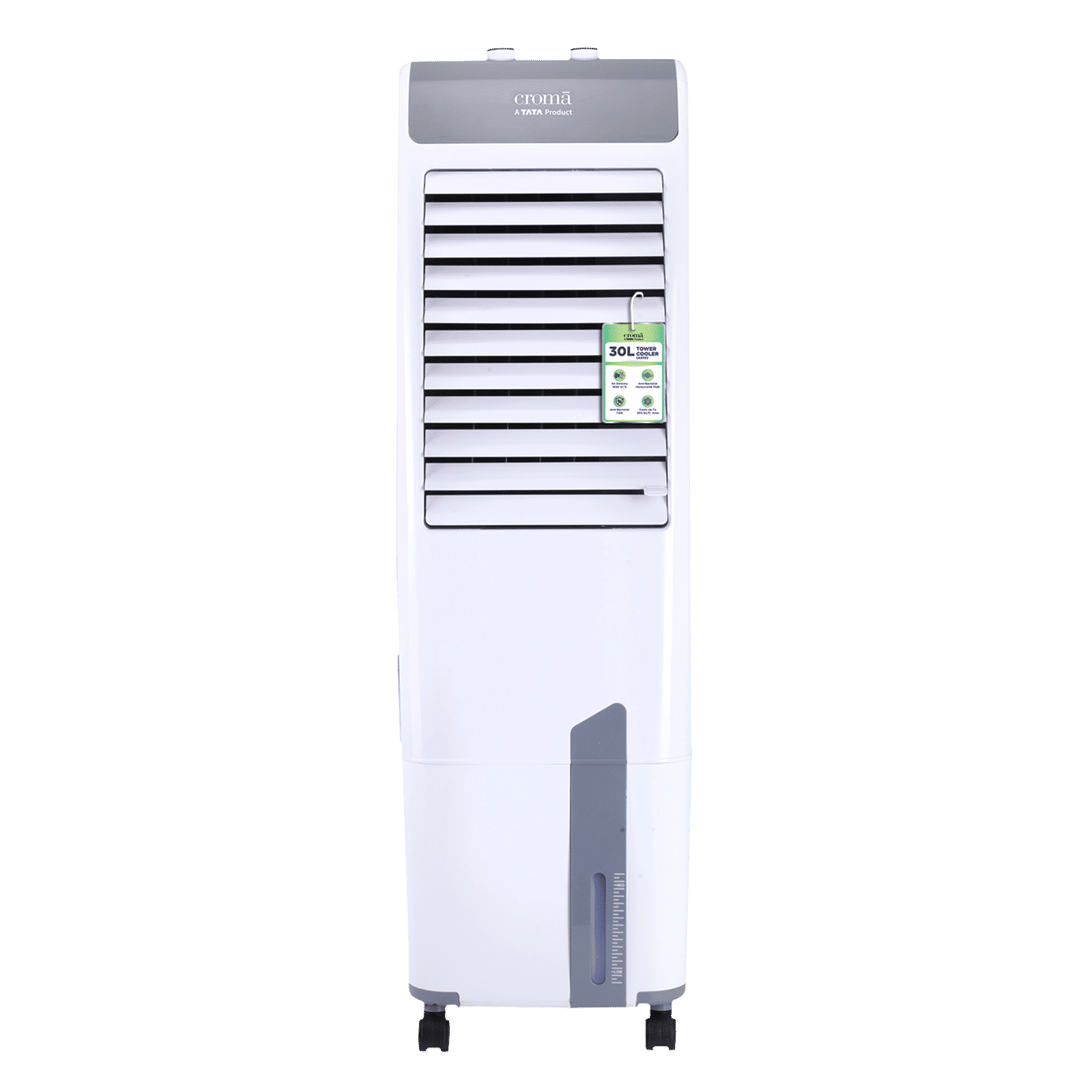 Croma 30 Litres Tower Air Cooler with Inverter Compatible (Ice Chamber, White & Grey)_11