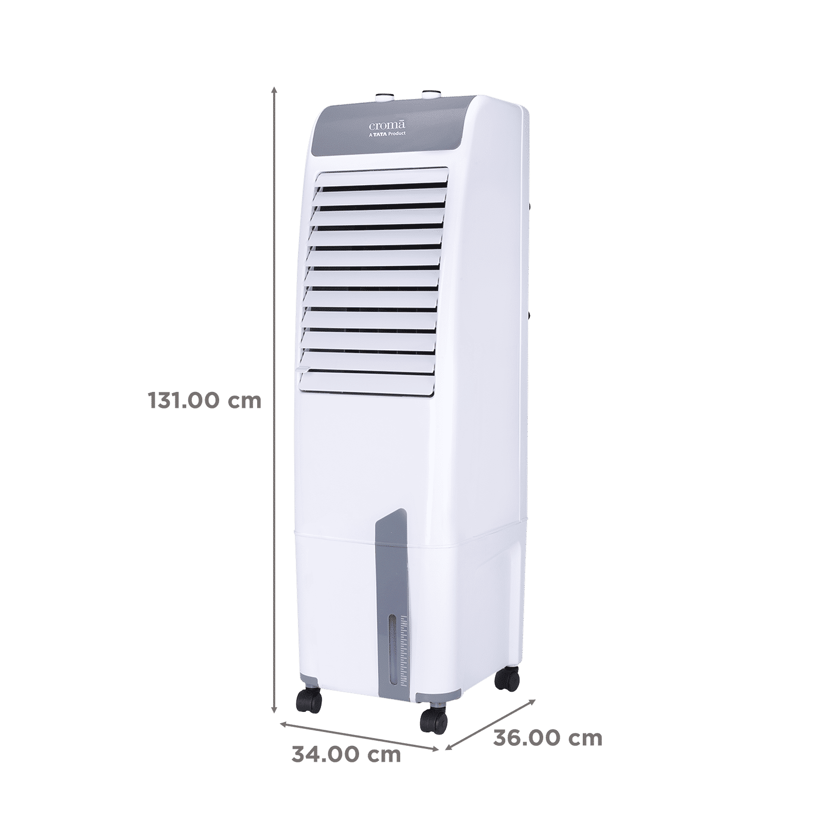 Croma 50 Litres Tower Air Cooler with Inverter Compatible (Ice Chamber, White & Grey)_2