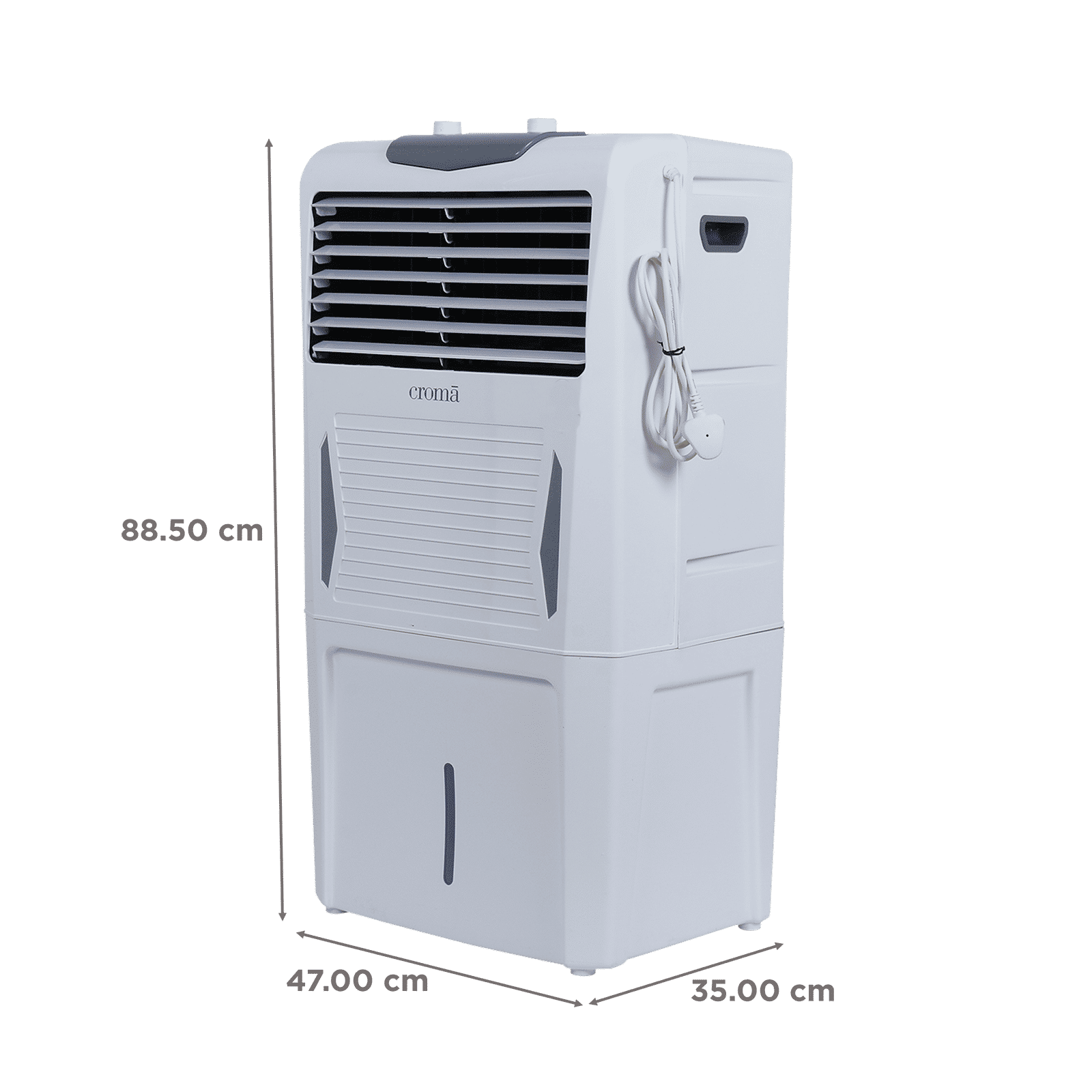 Croma 40 Litres Personal Air Cooler with Inverter Compatible (Ice Chamber, White & Grey) Croma 40 Litres Personal Air Cooler with Inverter Compatible (Ice Chamber, White & Grey)_2