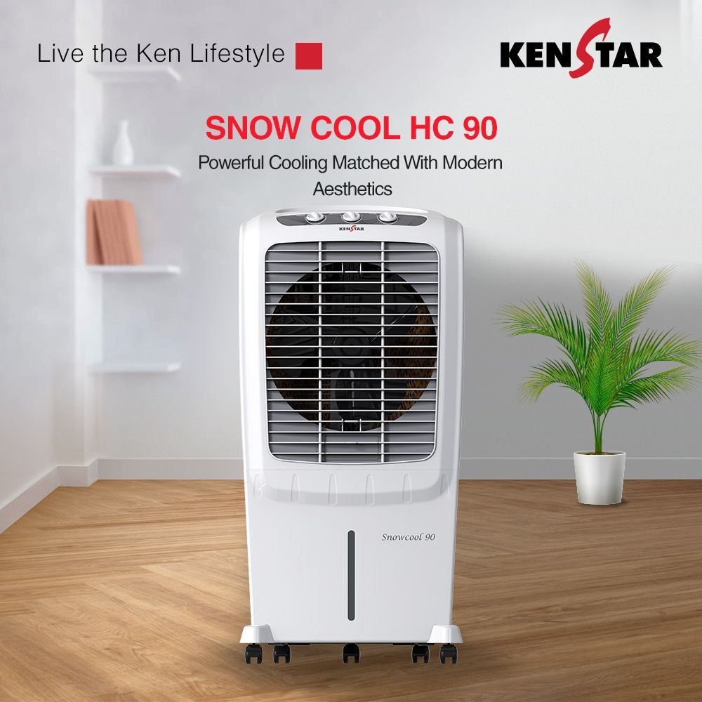 KENSTAR Snowcool 90 Liters Desert Air Cooler (Rust Proof, KCLSCLWH090FRH-ETA, White) KENSTAR Snowcool 90 Liters Desert Air Cooler (Rust Proof, KCLSCLWH090FRH-ETA, White)_6