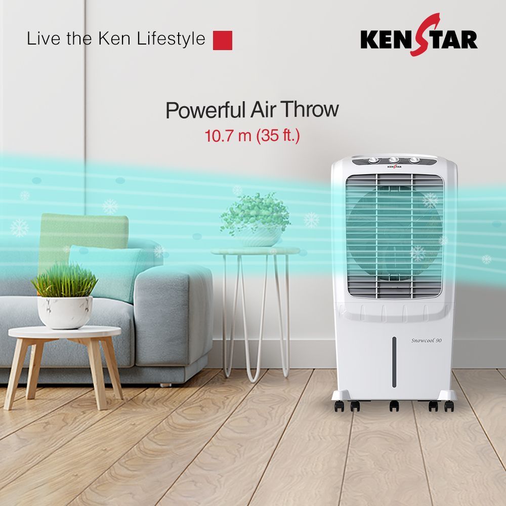 KENSTAR Snowcool 90 Liters Desert Air Cooler (Rust Proof, KCLSCLWH090FRH-ETA, White) KENSTAR Snowcool 90 Liters Desert Air Cooler (Rust Proof, KCLSCLWH090FRH-ETA, White)_10
