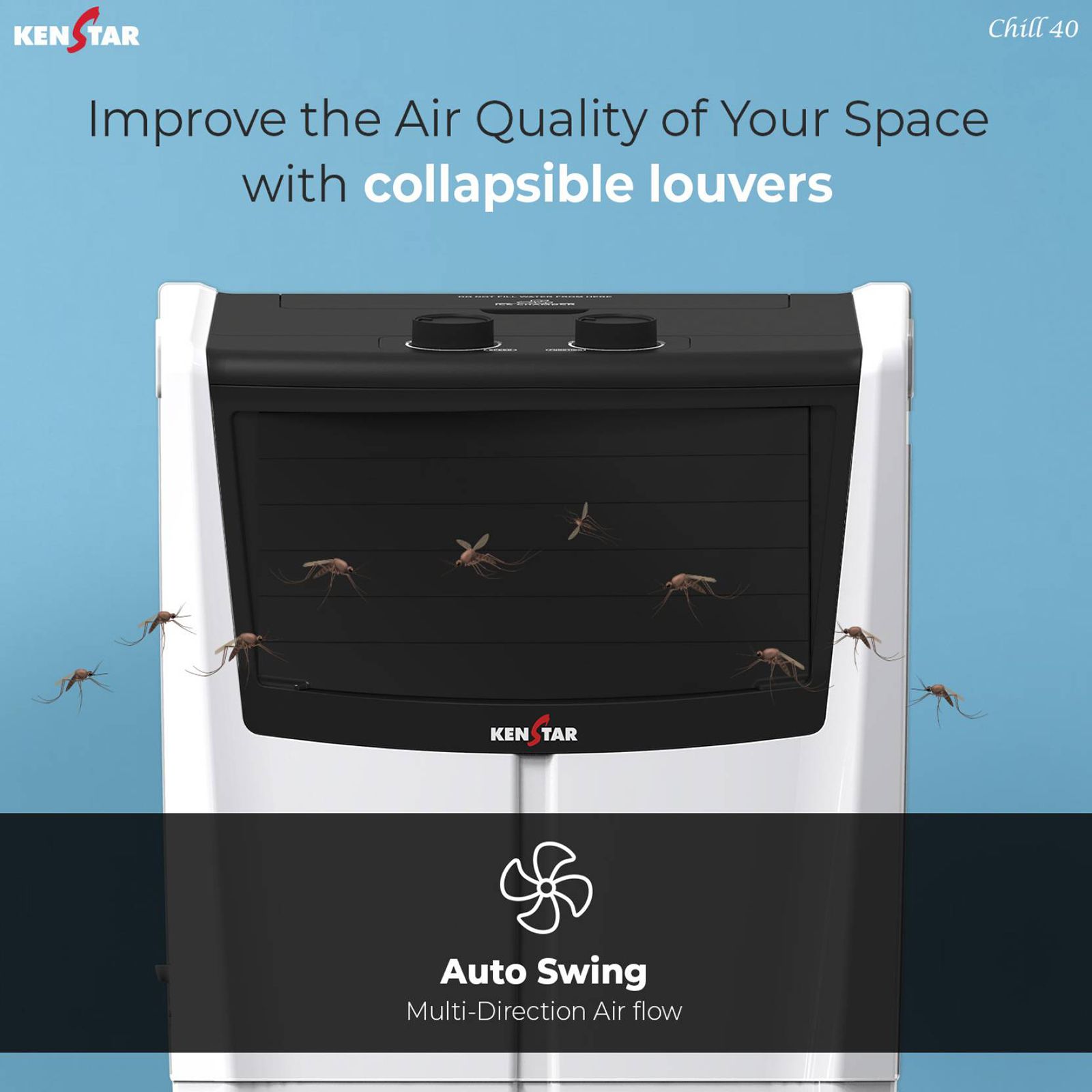 KENSTAR Chill HC 40 Liters Personal Air Cooler (Rust Proof, KCLCHLBK040BMH-ECT, Black/White)_11