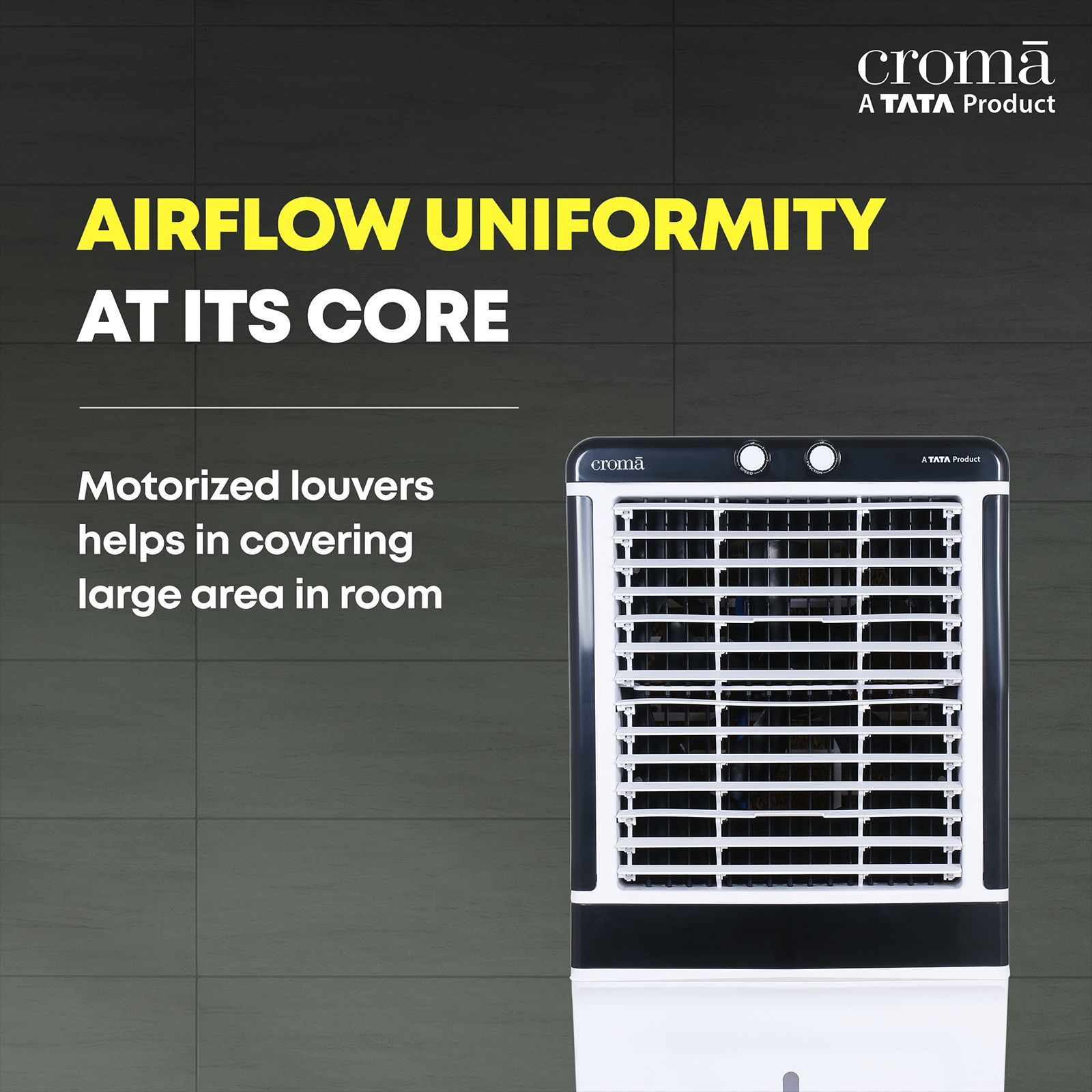 Croma 90 Litres Desert Air Cooler with Inverter Compatible (Evaporative Cooling Technology, White & Black)_11