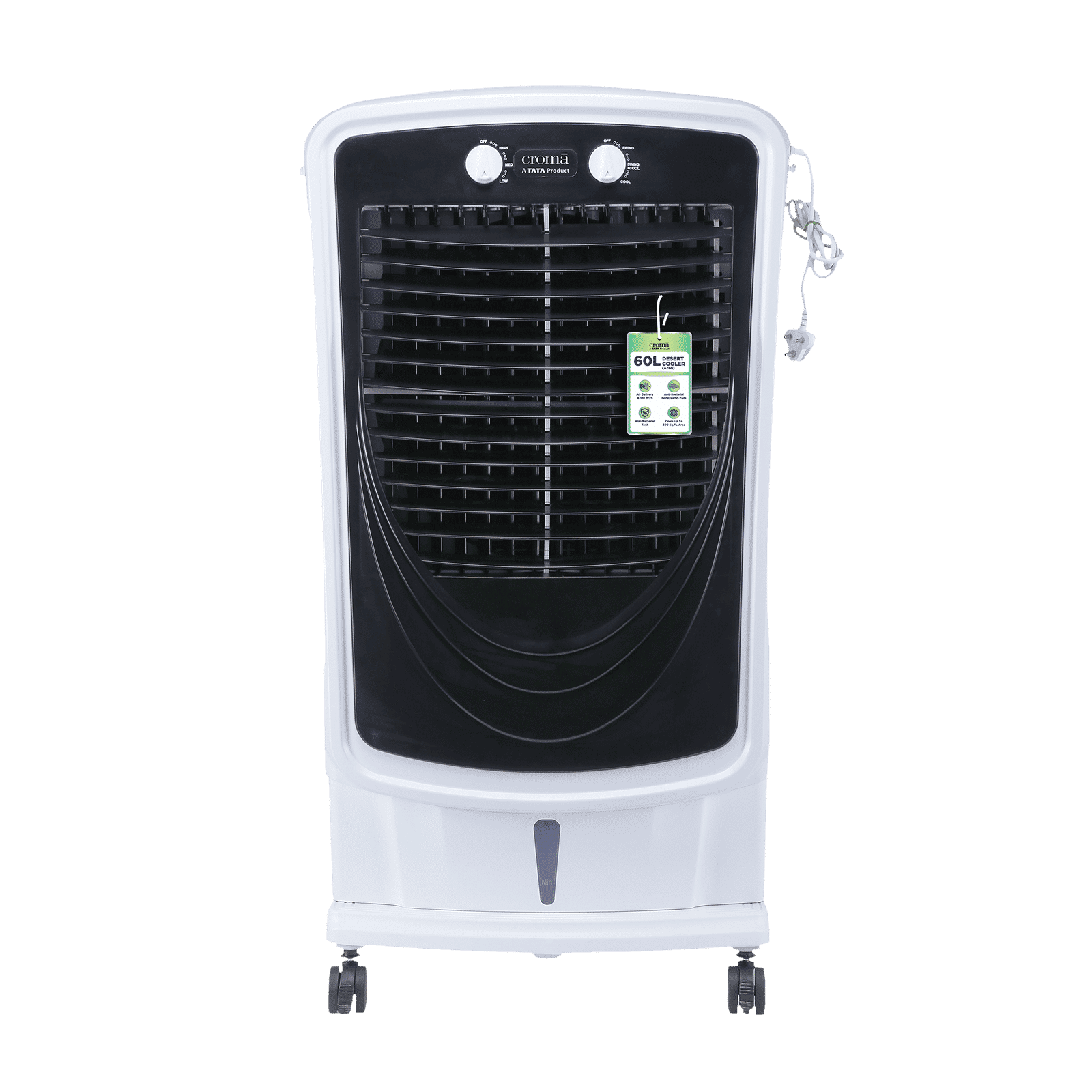 Croma 60 Litres Desert Air Cooler with Inverter Compatible (Evaporative Cooling Technology, White & Black)_13