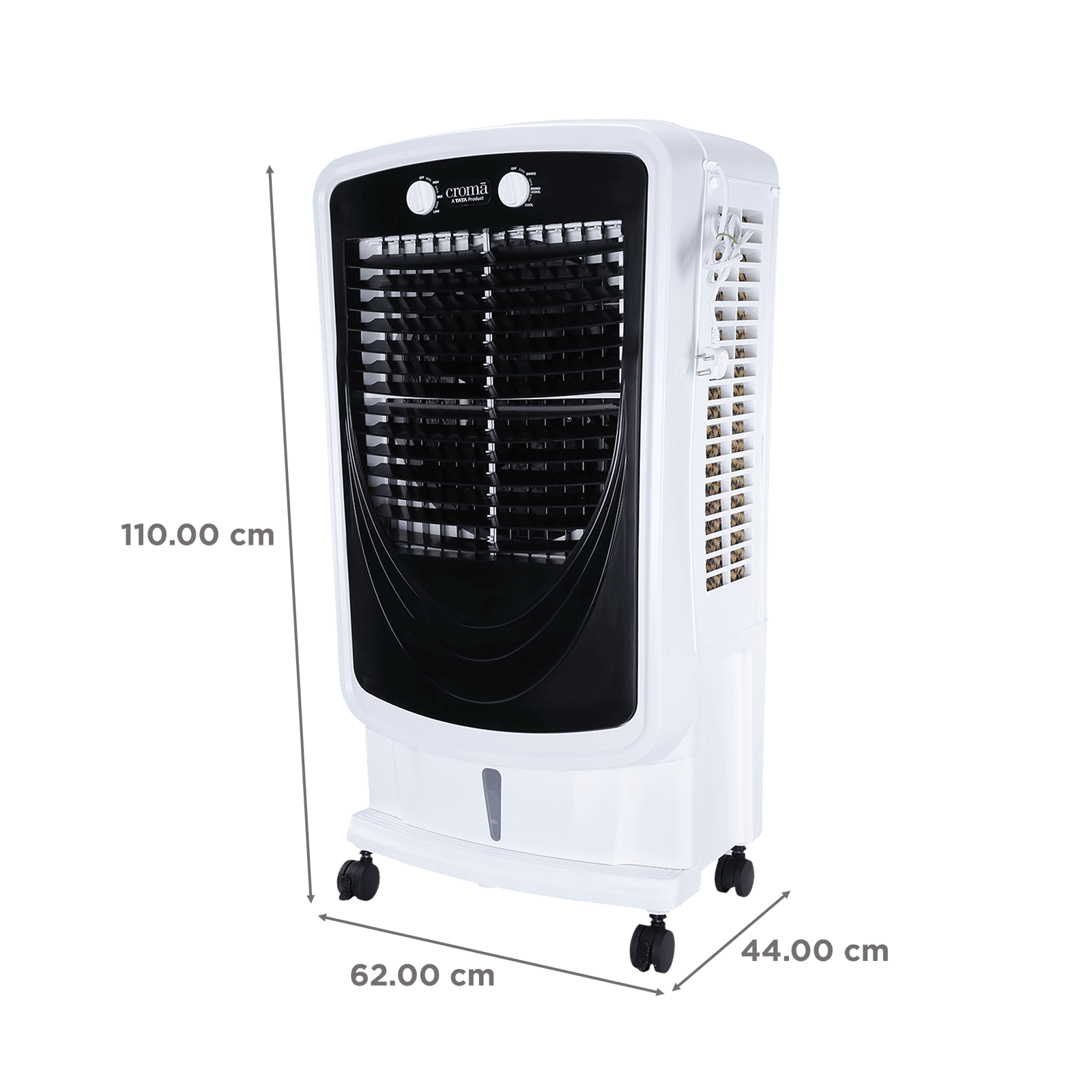 Croma 60 Litres Desert Air Cooler with Inverter Compatible (Evaporative Cooling Technology, White & Black) Croma 60 Litres Desert Air Cooler with Inverter Compatible (Evaporative Cooling Technology, White & Black)_2