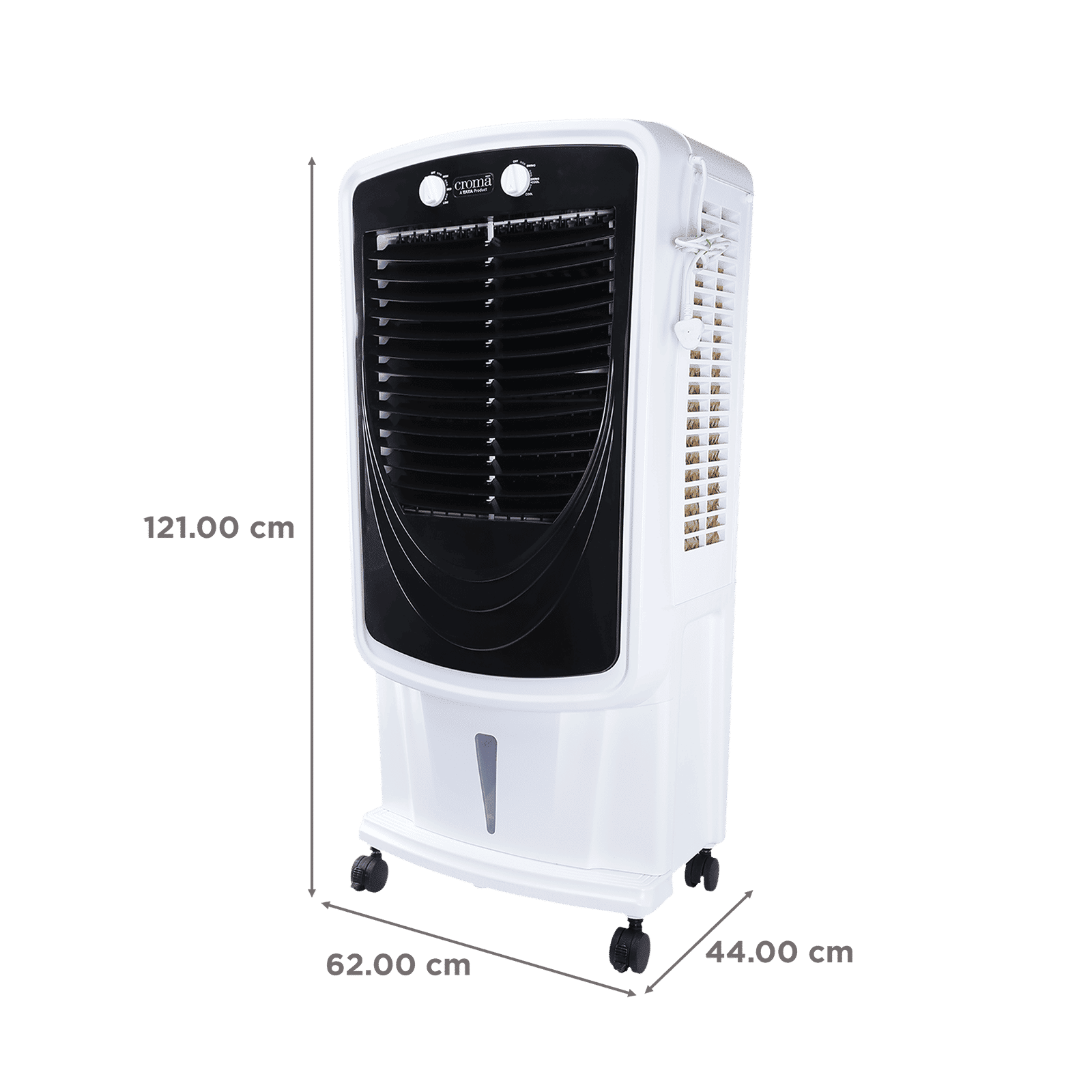 Croma 75 Litres Desert Air Cooler with Inverter Compatible (Evaporative Cooling Technology, White & Black)_2