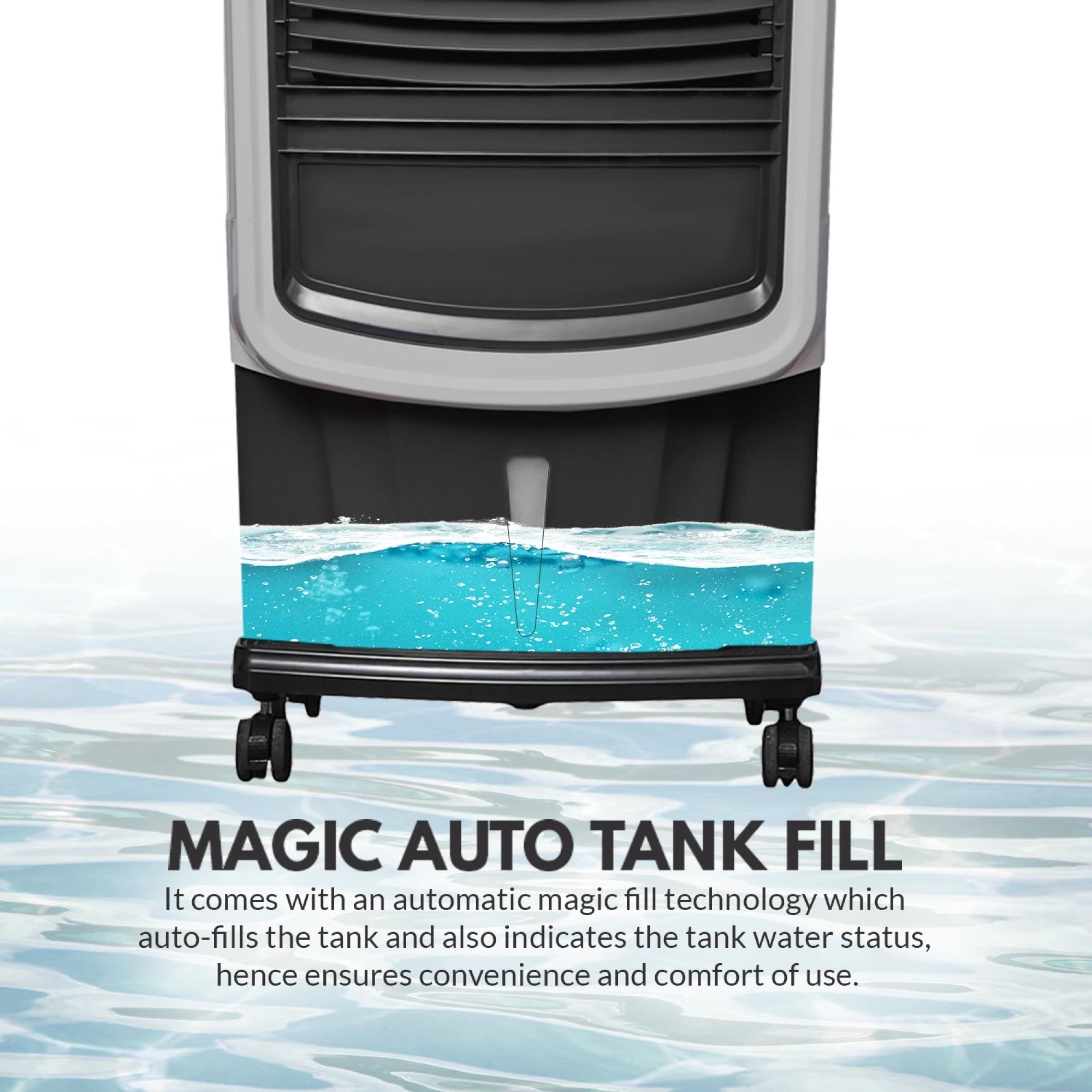 ONIDA Zephyr 75 Litres Desert Air Cooler (Turbo Fan Technology, 80ZDG, Dark Grey)_6