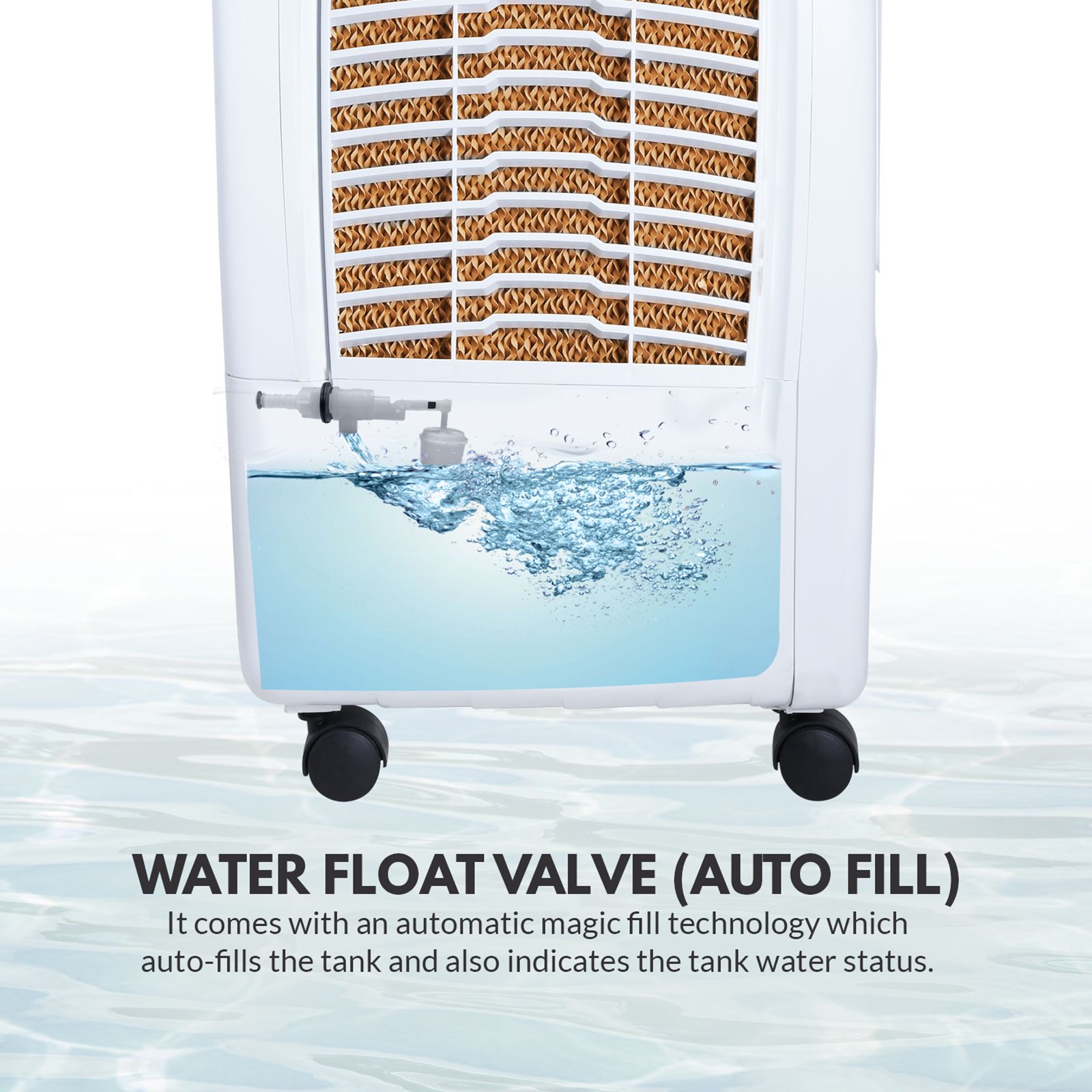 ONIDA 52 Litres Desert Air Cooler (Honeycomb Pads, DC52TDG, White)_9