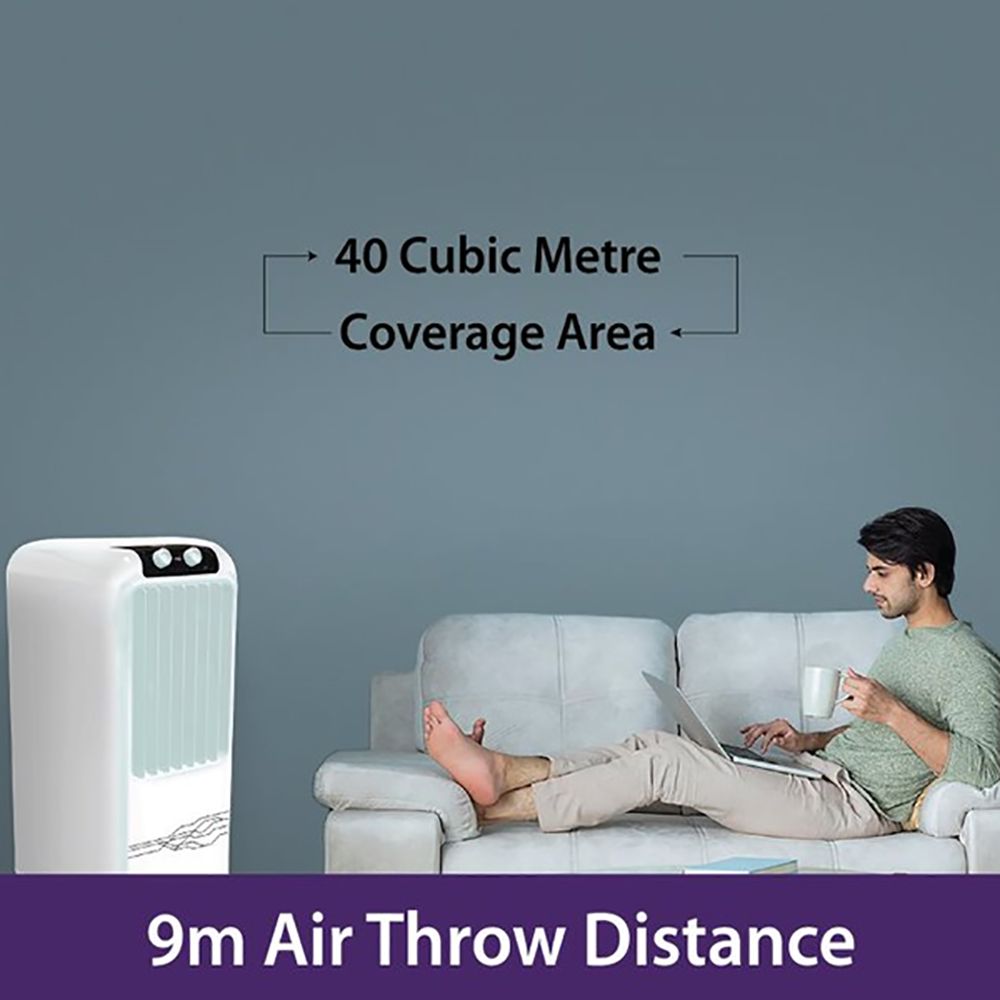 hindware Rio 12 Litres Tower Air Cooler (High Air Delivery, 520157, White) hindware Rio 12 Litres Tower Air Cooler (High Air Delivery, 520157, White)_9