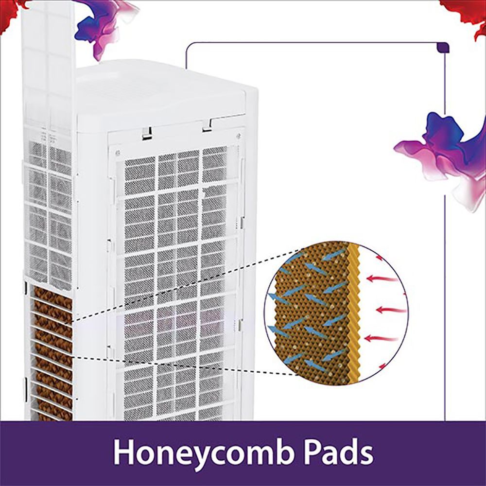 hindware Eiffel 58 Litres Tower Air Cooler (High Air Delivery, 515942, White)_6