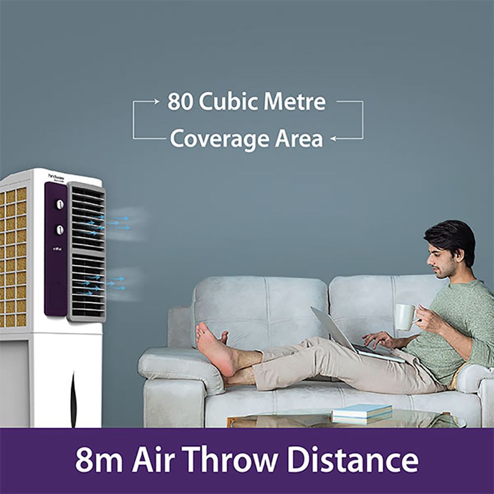 hindware Eiffel 58 Litres Tower Air Cooler (High Air Delivery, 515942, White)_12