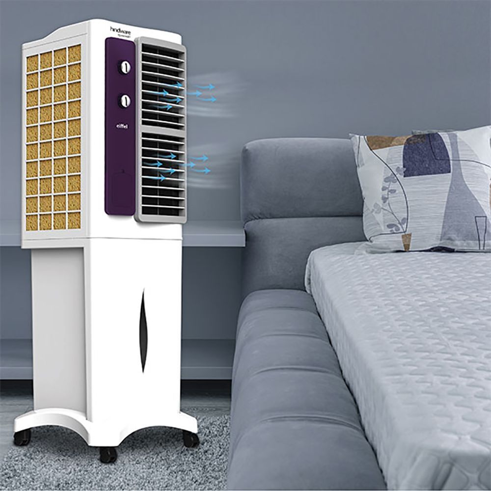 hindware Eiffel 58 Litres Tower Air Cooler (High Air Delivery, 515942, White)_13