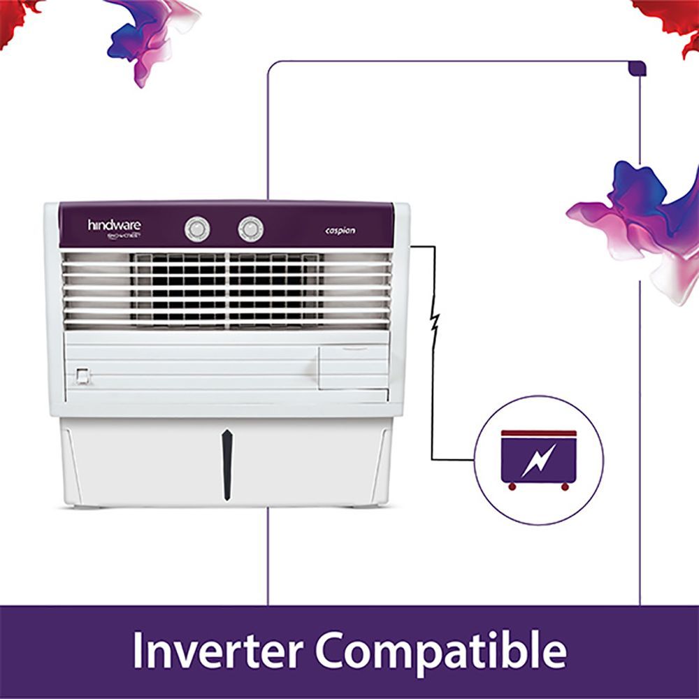 hindware Caspian 50 Litres Window Air Cooler (High Air Delivery, 514471, White)_4