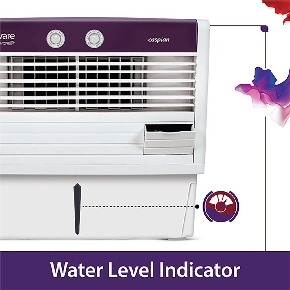 hindware Caspian 50 Litres Window Air Cooler (High Air Delivery, 514471, White)_3