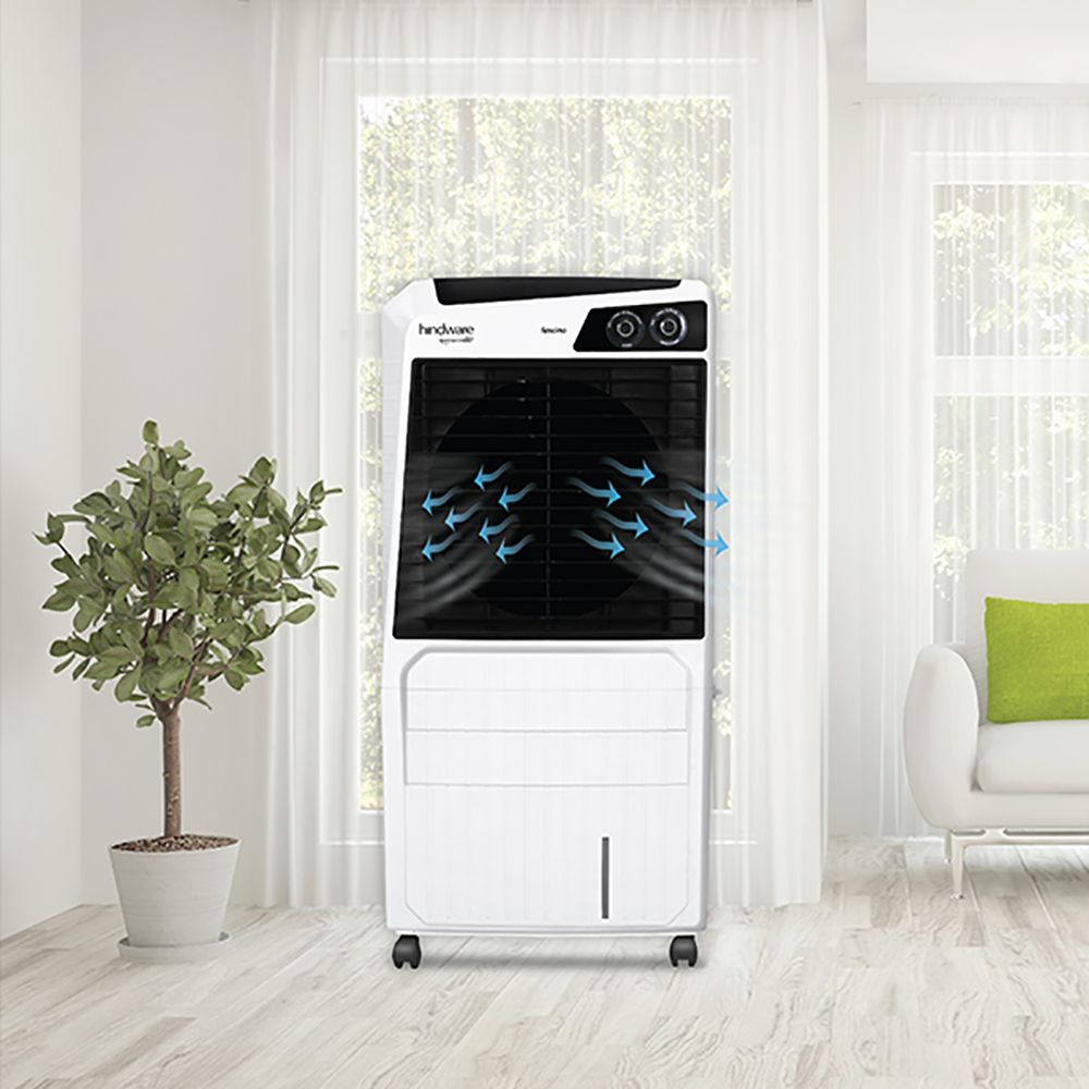 hindware Fascino 60 Litres Desert Air Cooler (High Air Delivery, 524111, White)_7