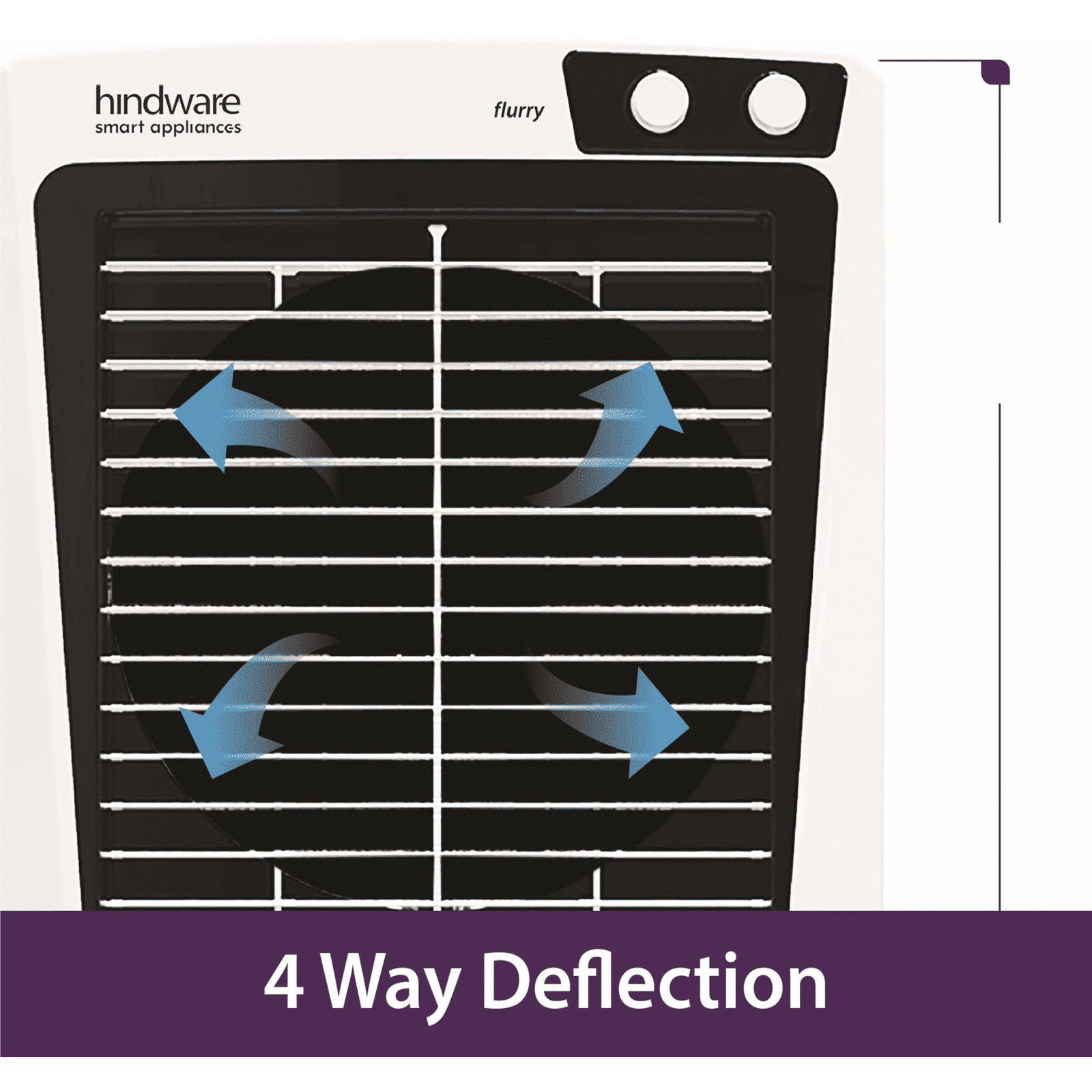 hindware Flurry 52 Litres Desert Air Cooler (Woodwool Pads, 518990, White) hindware Flurry 52 Litres Desert Air Cooler (Woodwool Pads, 518990, White)_7