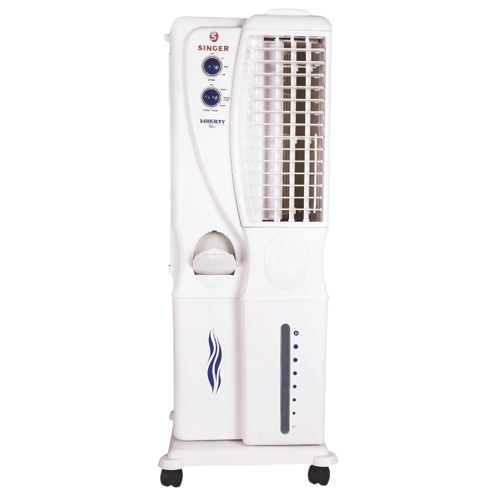 SINGER Liberty Mini 20 Litres Tower Air Cooler (Honeycomb Cooling Pads, Grey and Black)_1