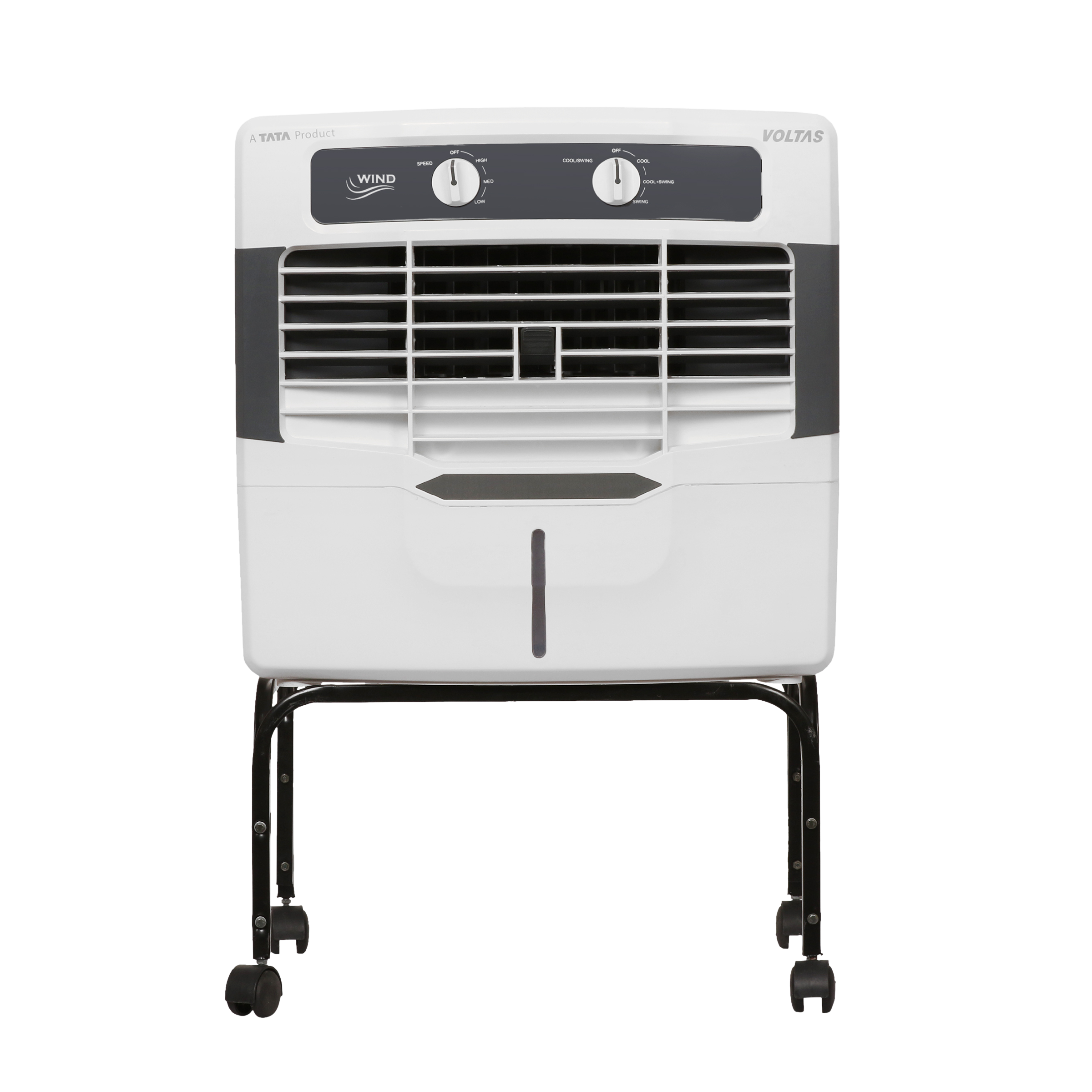 VOLTAS Wind HC 54 Litres Window Air Cooler (With Trolley, 4810328, White/Grey)_1