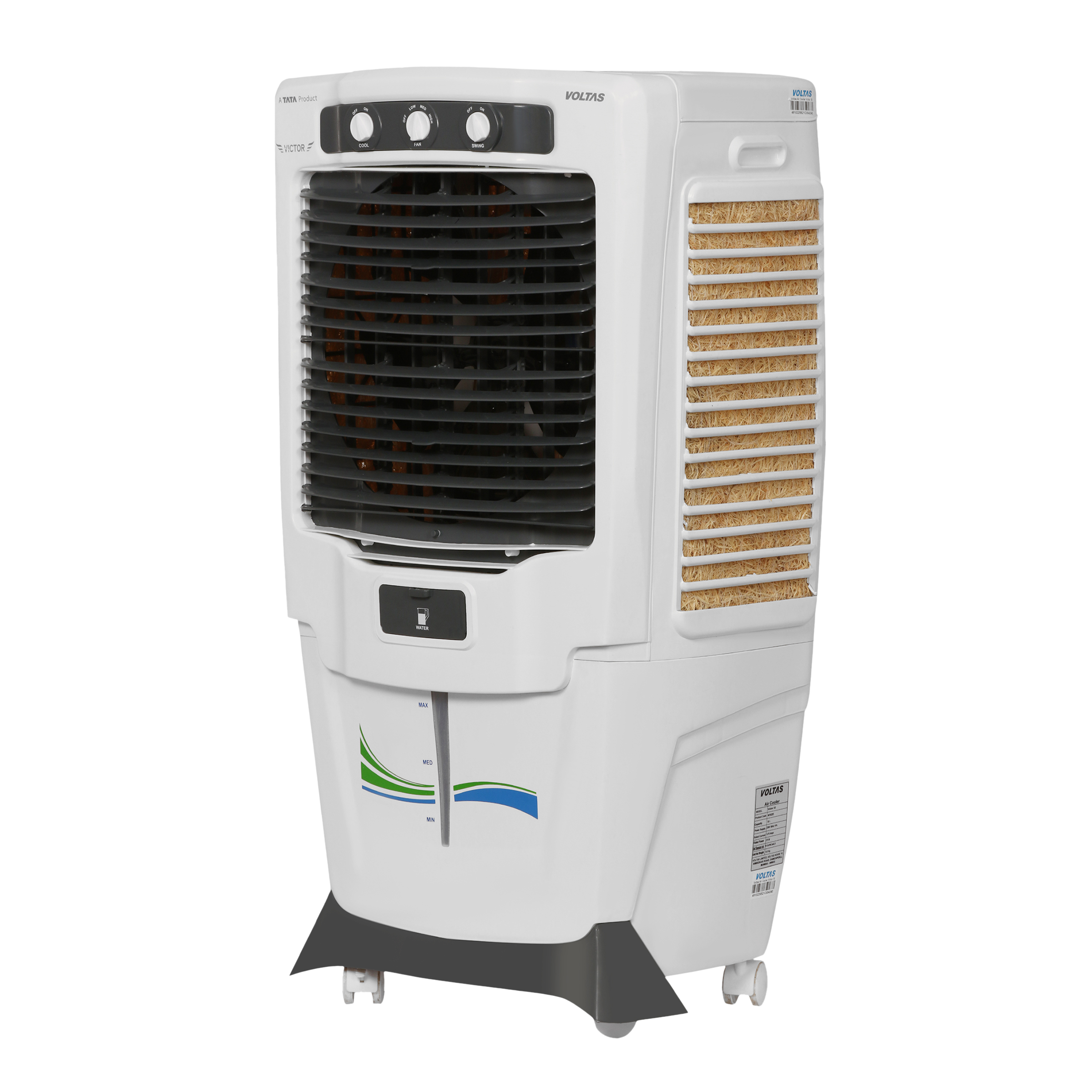 VOLTAS Victor 55 Litres Desert Air Cooler (Inverter Compatible, 4810341, White/Grey)_2