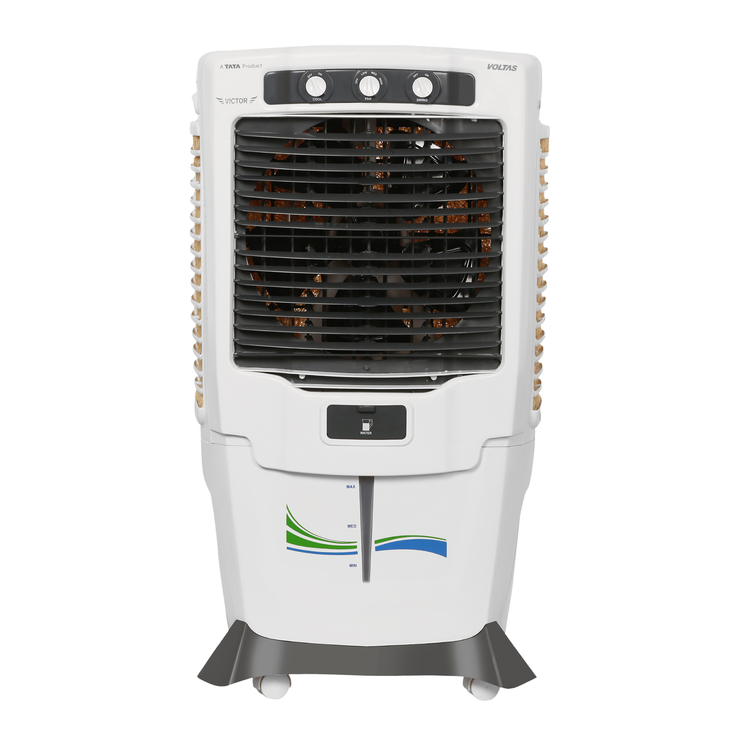 VOLTAS Victor 55 Litres Desert Air Cooler (Inverter Compatible, 4810341, White/Grey)_1