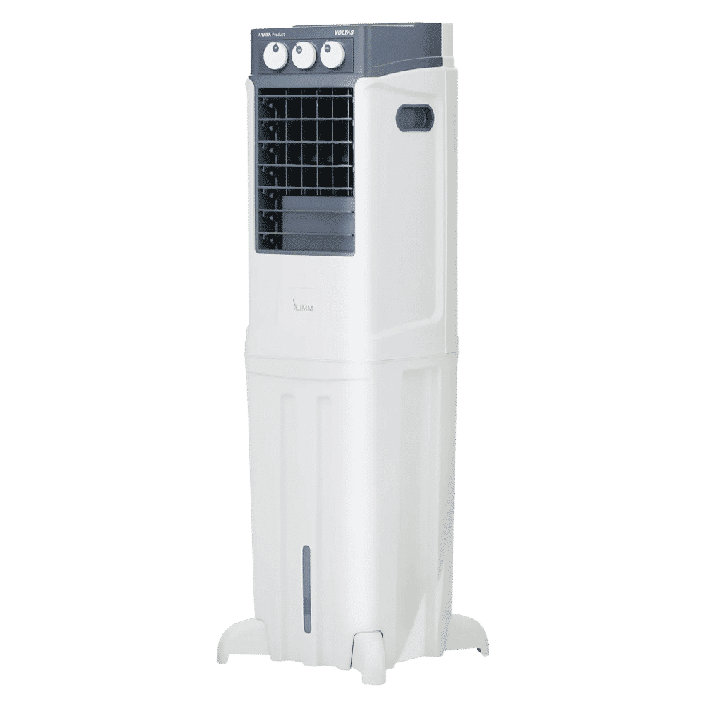 VOLTAS Slimm 55 Litres Tower Air Cooler with Fully Collapsible Louvers (Ice Chamber, White & Grey)_9