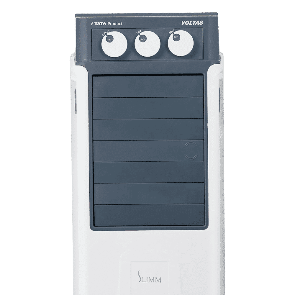 VOLTAS Slimm 55 Litres Tower Air Cooler with Fully Collapsible Louvers (Ice Chamber, White & Grey)_6