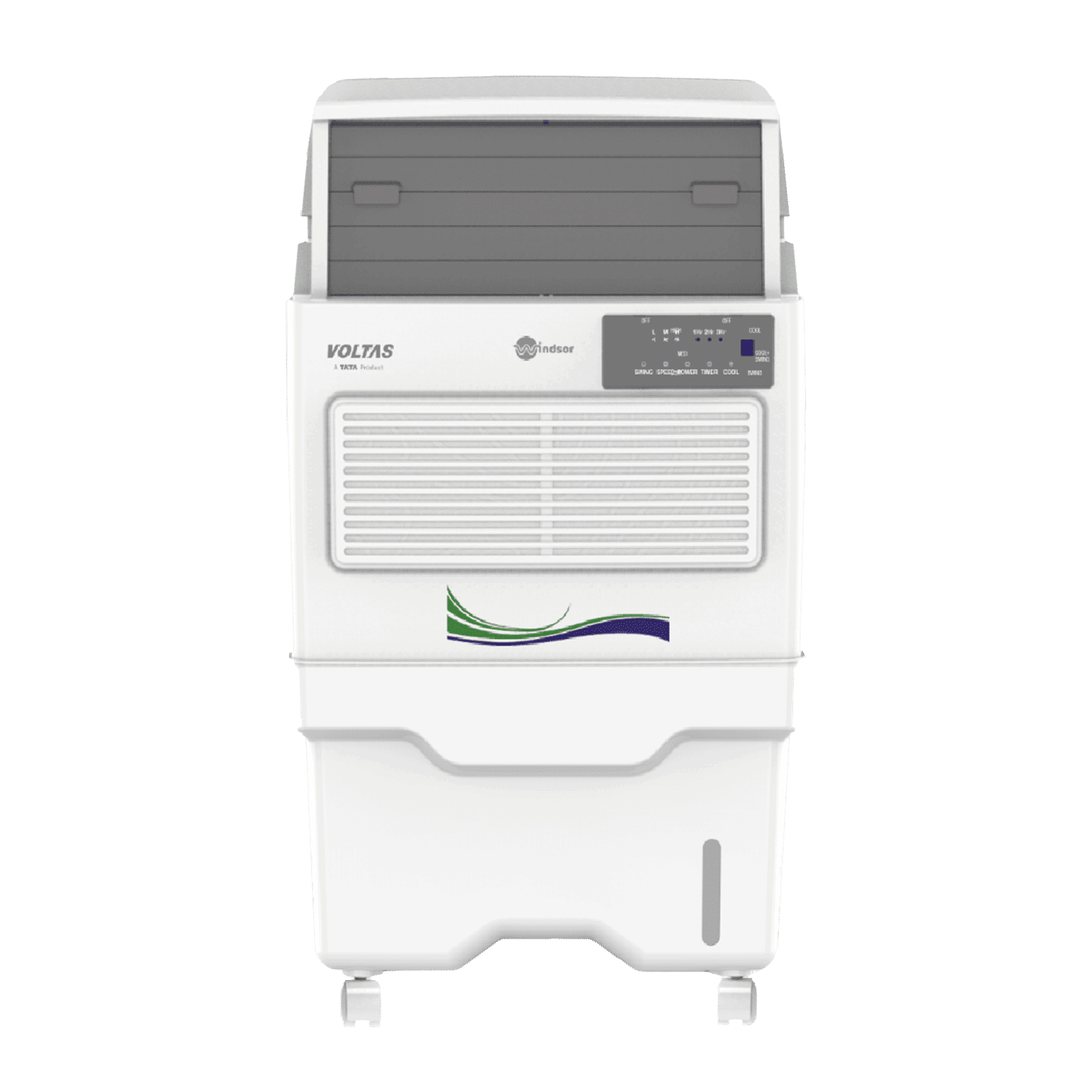 VOLTAS Windsor 35 Litres Personal Air Cooler (Inverter Compatible, 4810385, White/Grey)_1