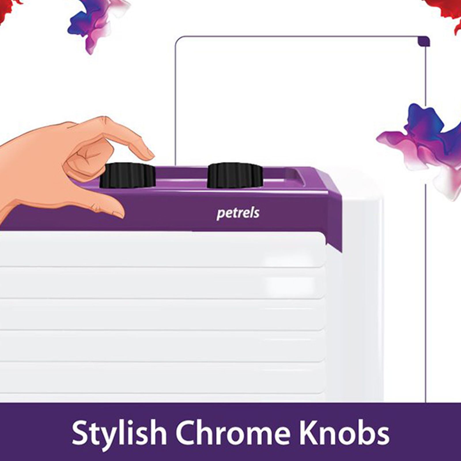 hindware Petrels 18 Litres Personal Air Cooler (Ice Chamber, 518668, White / Purple)_7