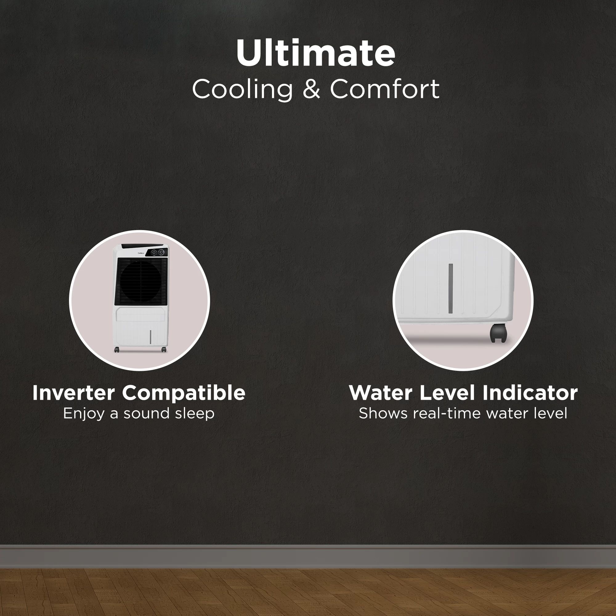 hindware Calisto 105 Litres Desert Air Cooler (Wood Wool Cooling Pads, 512494, White)_5