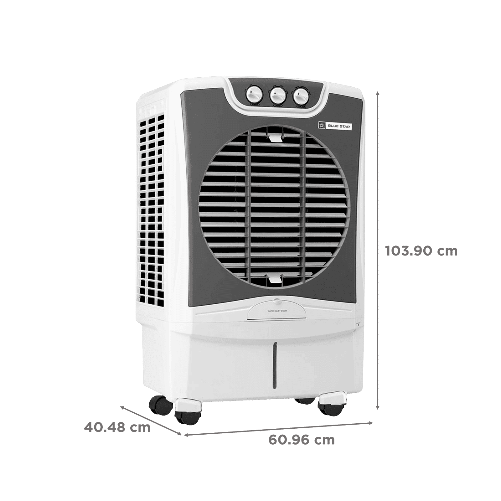 Blue Star Celesta 35 Litres Desert Air Cooler (Honeycomb Pad, DA35LMB, White & Cool Grey) Blue Star Celesta 35 Litres Desert Air Cooler (Honeycomb Pad, DA35LMB, White & Cool Grey)_2