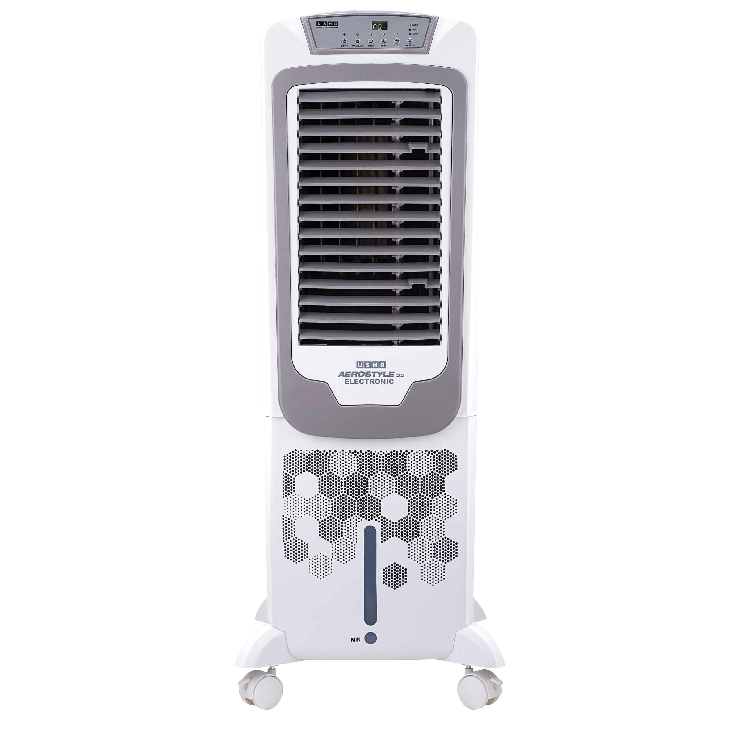 USHA Aerostyle 35 Litres Tower Air Cooler (Anti-Bacterial Tank, 4664135AST1E93N, White)_1