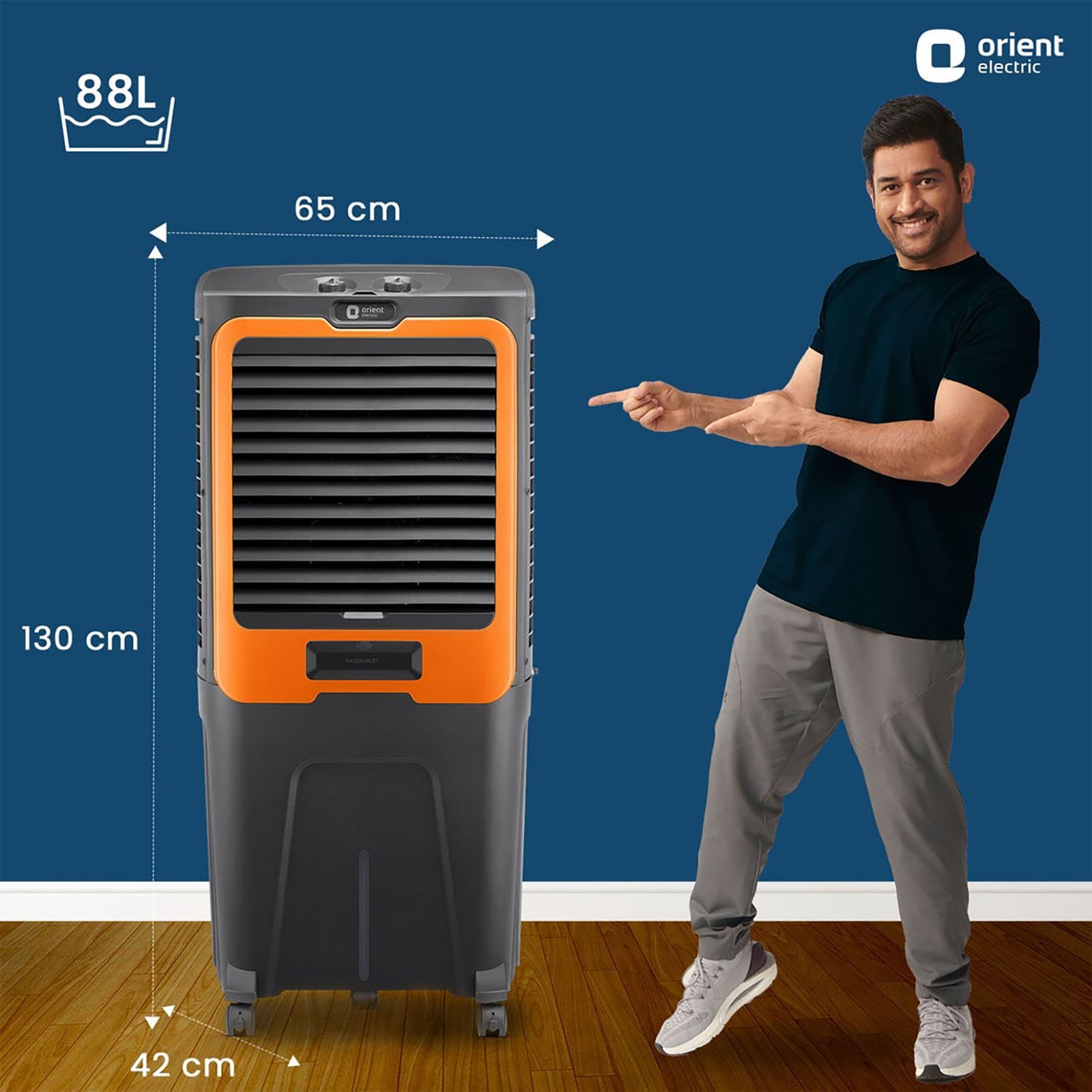 Orient Ultimo 88 Litres Desert Air Cooler with Aerofan Technology (Ice Chamber, Dark Grey) Orient Ultimo 88 Litres Desert Air Cooler with Aerofan Technology (Ice Chamber, Dark Grey)_16