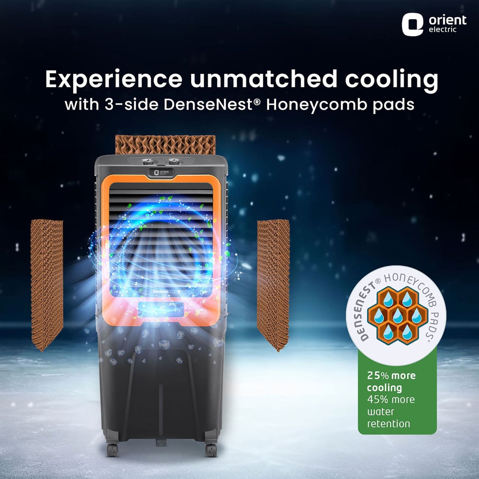 Orient Ultimo 88 Litres Desert Air Cooler with Aerofan Technology (Ice Chamber, Dark Grey) Orient Ultimo 88 Litres Desert Air Cooler with Aerofan Technology (Ice Chamber, Dark Grey)_20