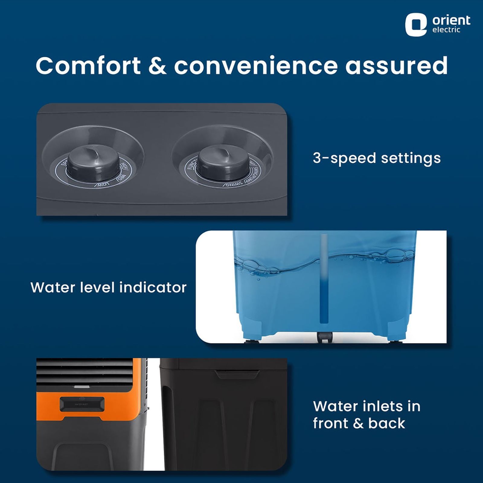 Orient Ultimo 88 Litres Desert Air Cooler with Aerofan Technology (Ice Chamber, Dark Grey) Orient Ultimo 88 Litres Desert Air Cooler with Aerofan Technology (Ice Chamber, Dark Grey)_8